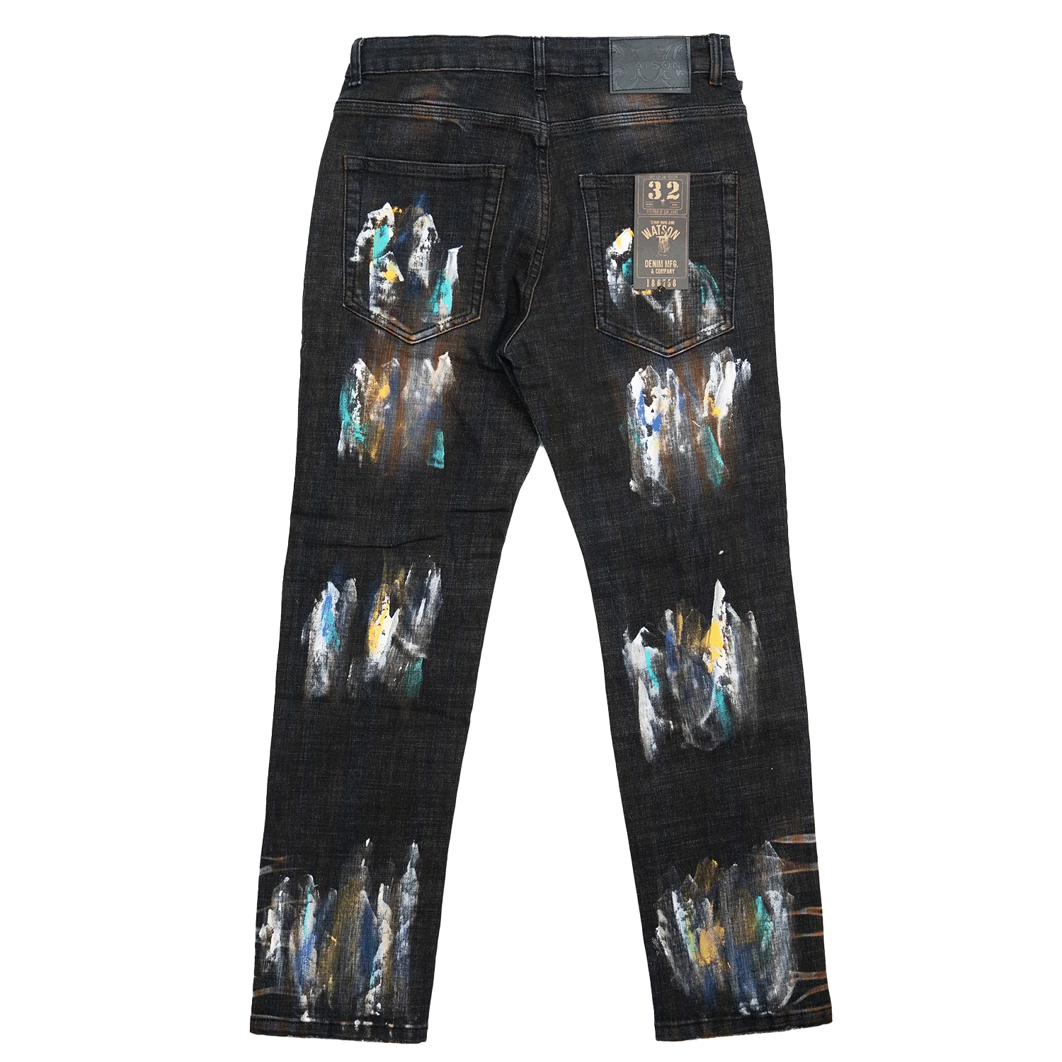 BLACK PAINT SPLATTER WATSON DENIM - Image 3