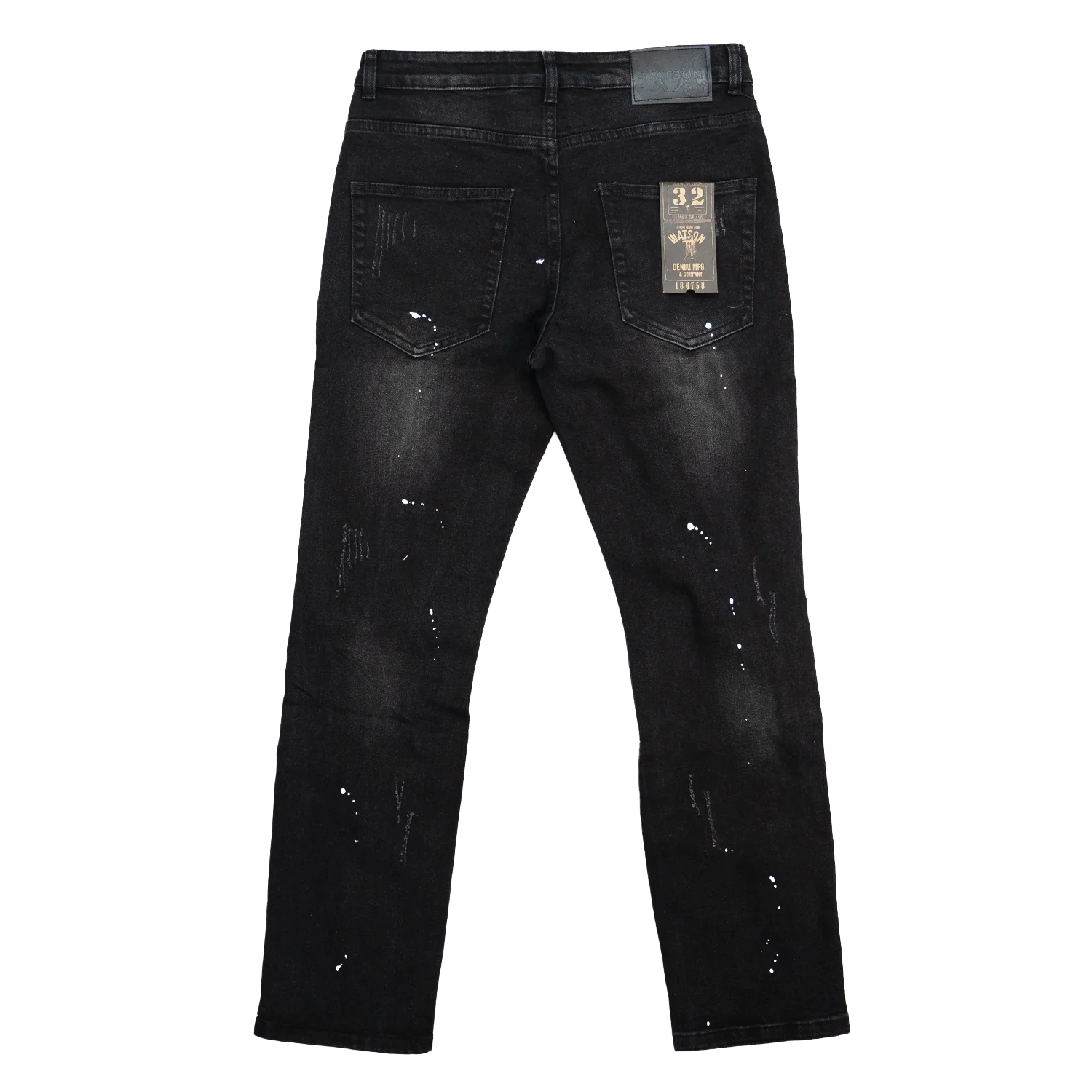 BLACK DISTRESSED MULTI RIP WATSON DENIM - Image 3