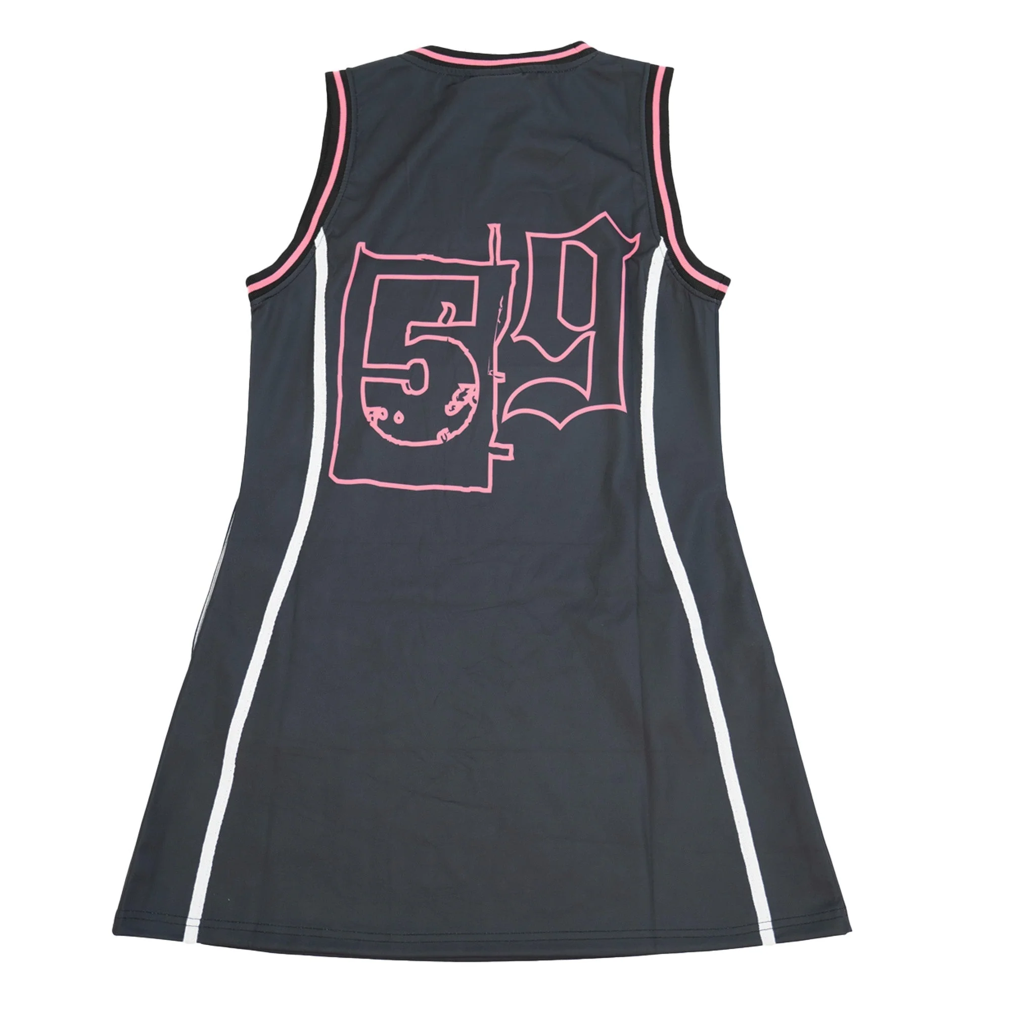 BRAND X BARBIE ABOVE THE LAW JERSEY DRESS (BLACK) - Image 2