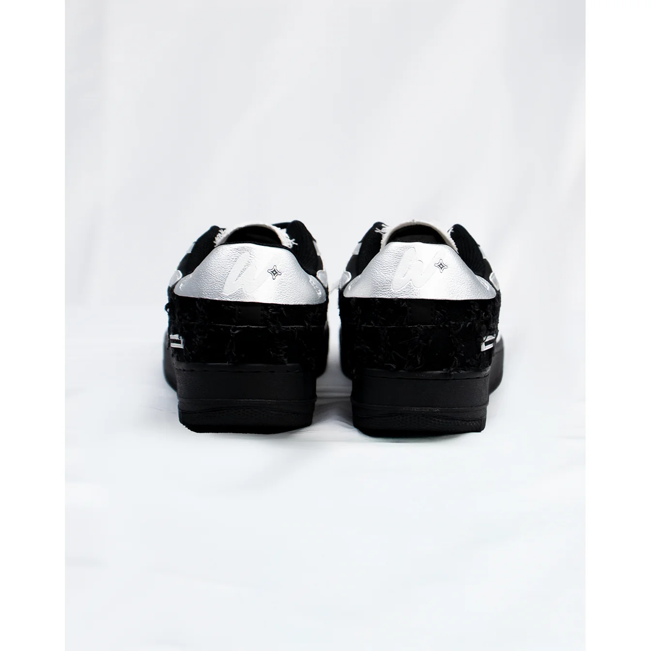 BONES SNEAKERS (BLACK DENIM) - Image 3