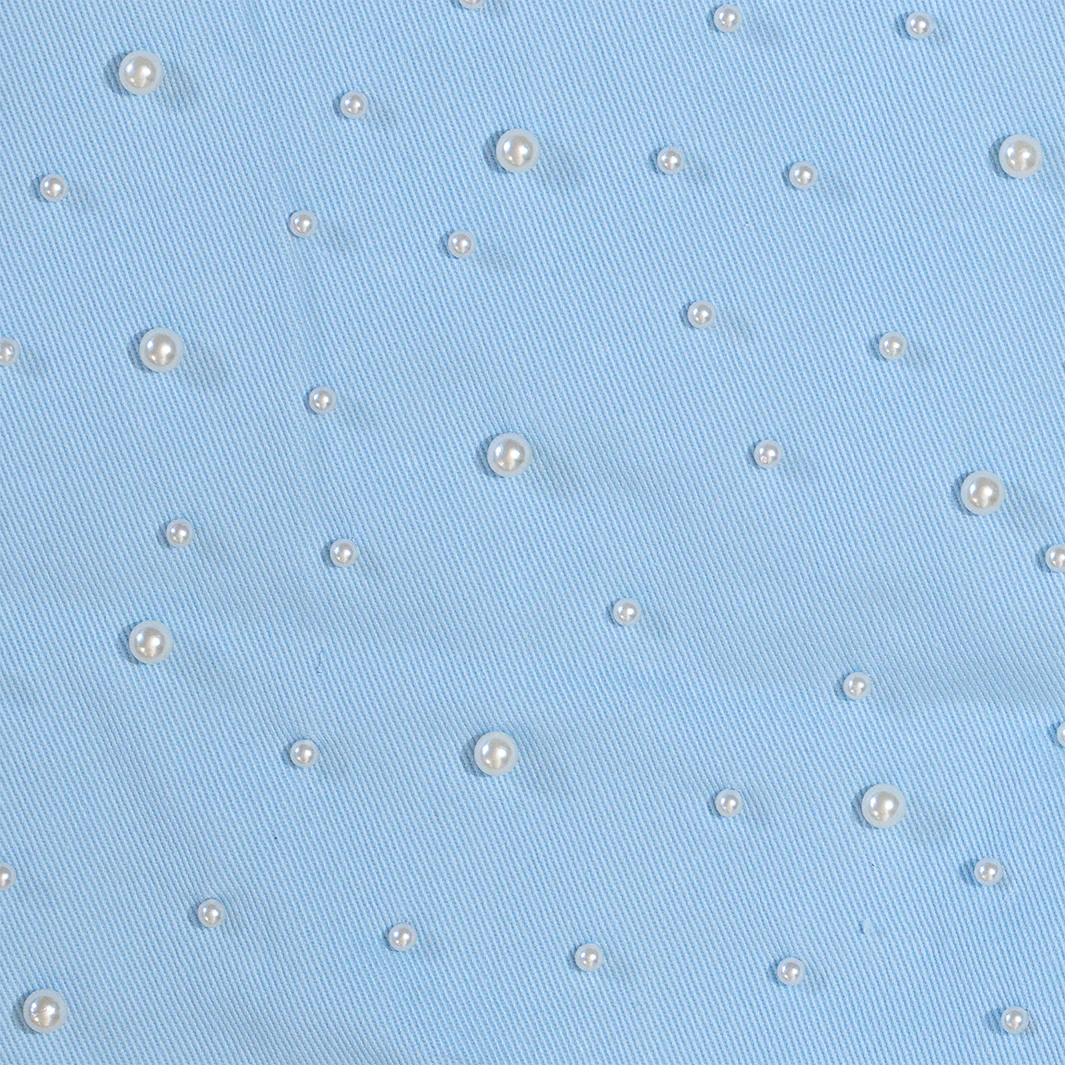 WATSON DENIM PANTS WITH PEARLS (LIGHT WASH) - Image 4