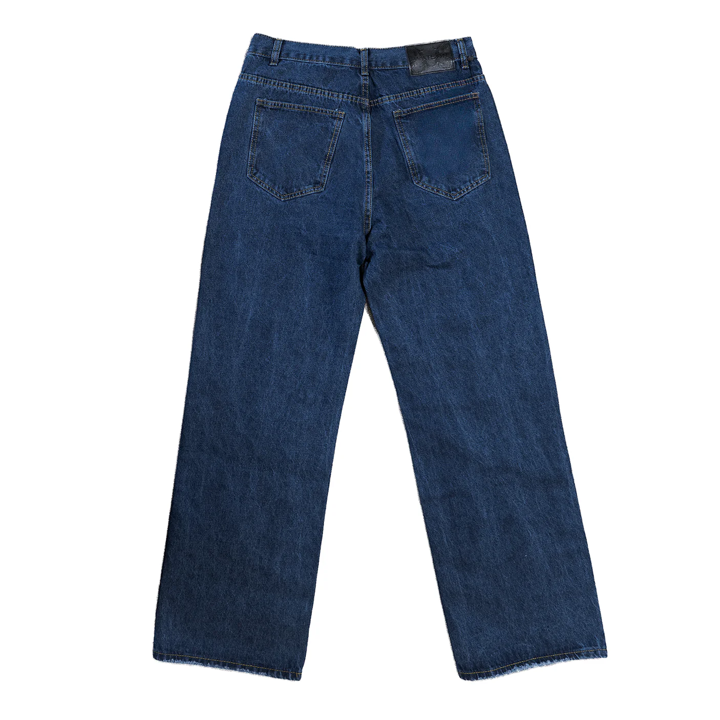 WATSON DENIM PANTS WITH PEARLS (NAVY) - Image 3