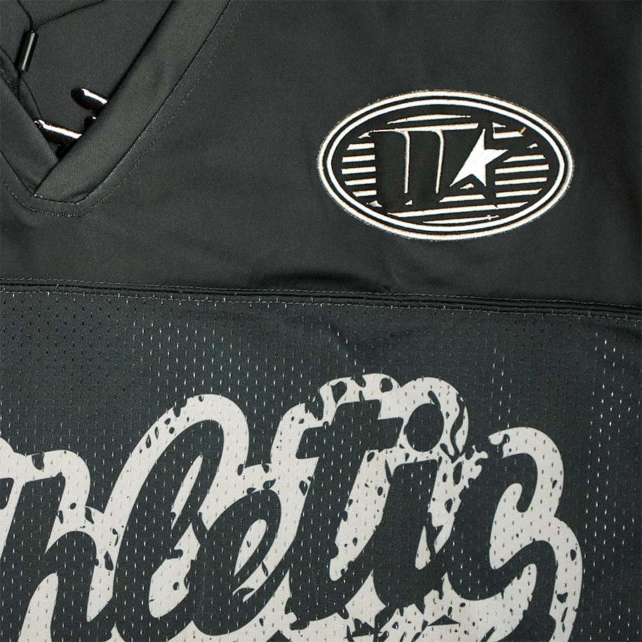 WATSON ATHLETIC DEPARTMENT CROPPED FOOTBALL JERSEY (CHARCOAL) - Image 3