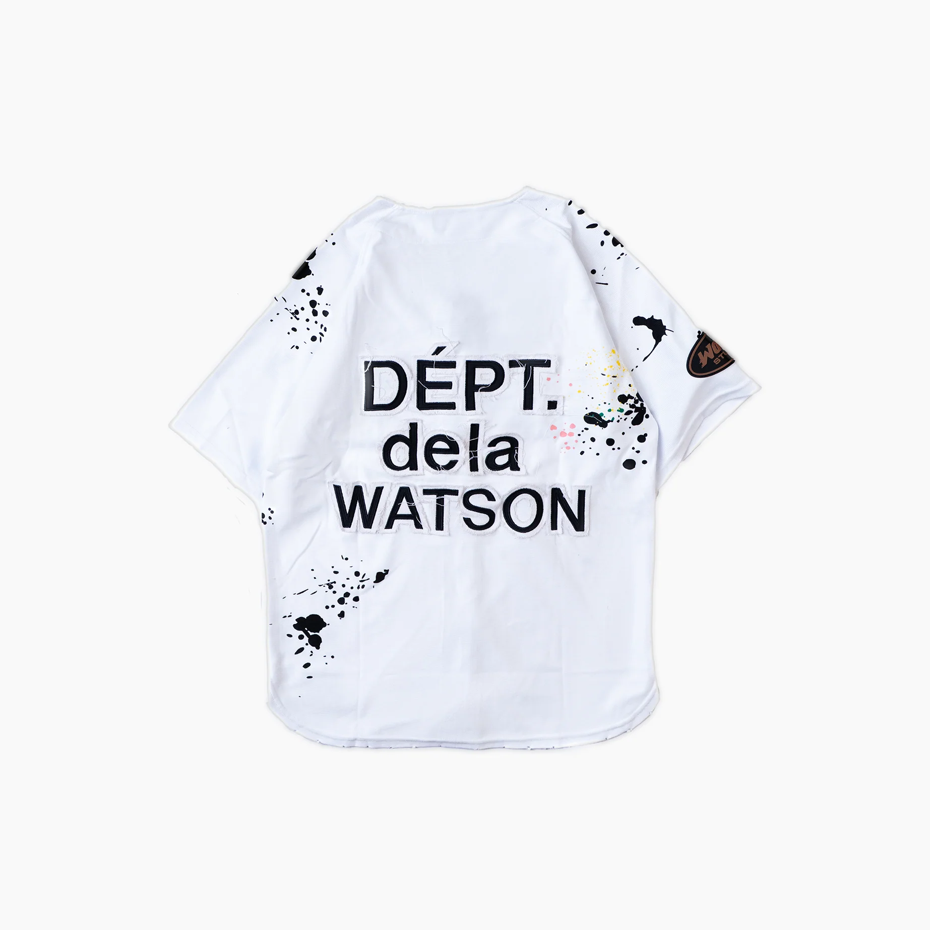 WATSON DEPT DE LA WATSON BASEBALL JERSEY (WHITE) - Image 2