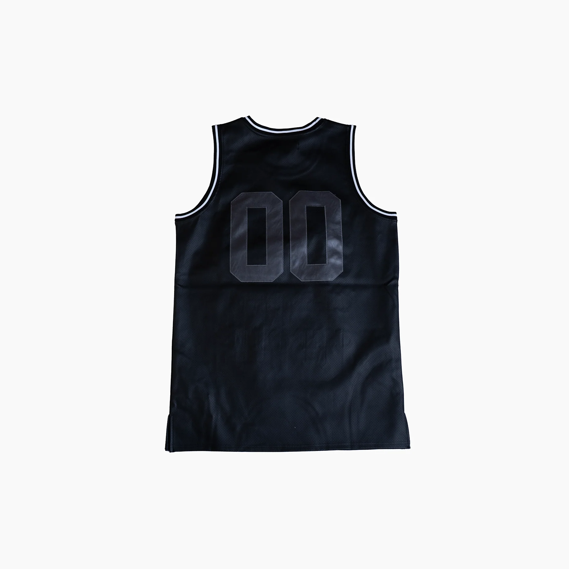 WATSON CHROME CROSS LEATHER BASKETBALL JERSEY (BLACK) - Image 2