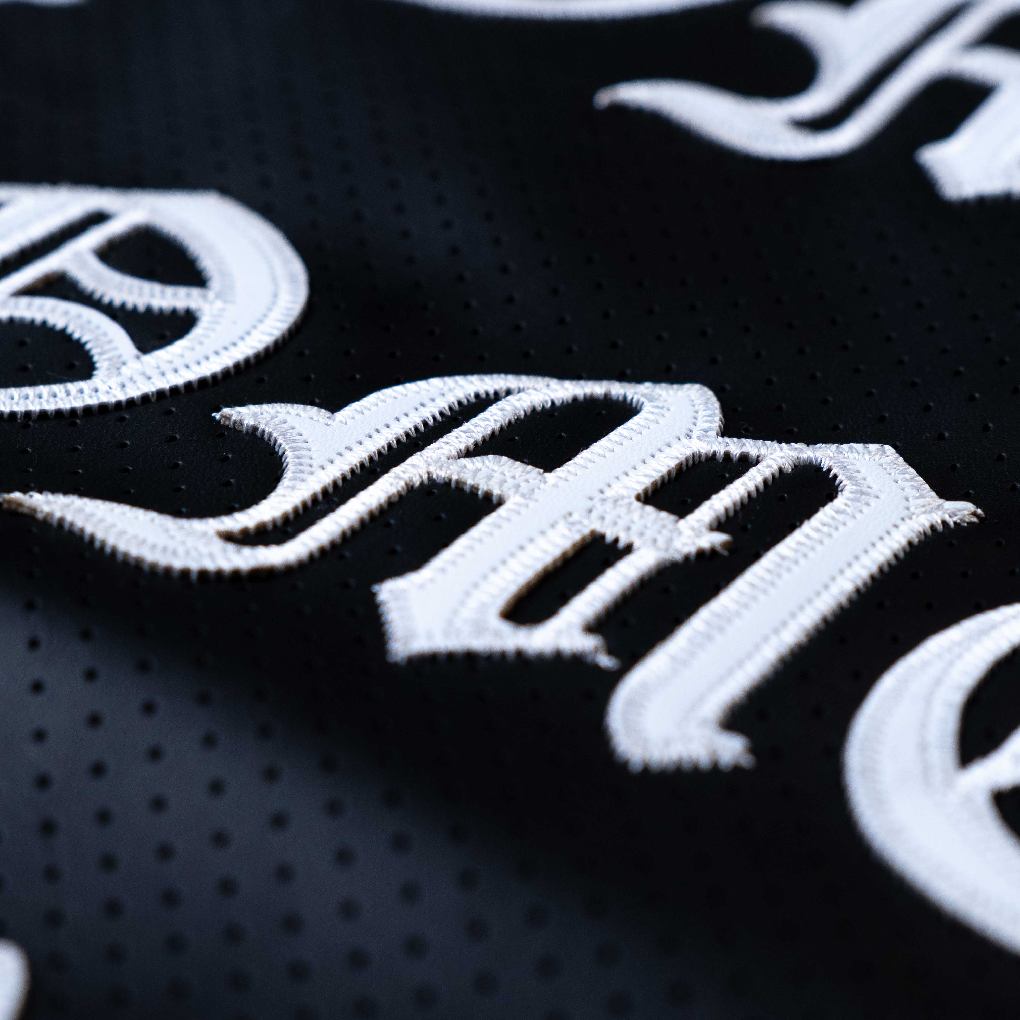 WATSON CHROME CROSS LEATHER BASKETBALL JERSEY (BLACK) - Image 4