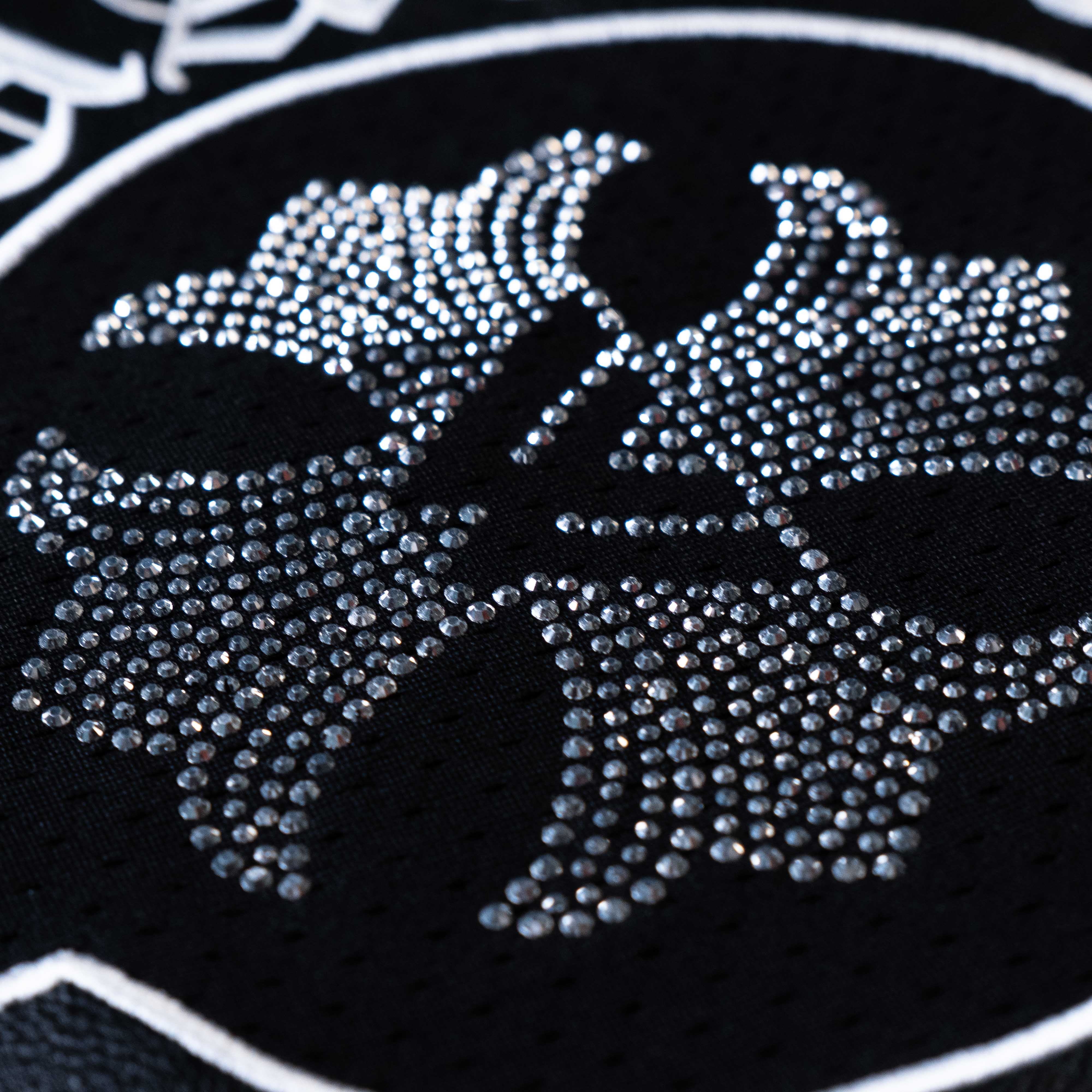WATSON CHROME CROSS LEATHER BASKETBALL JERSEY (BLACK) - Image 5