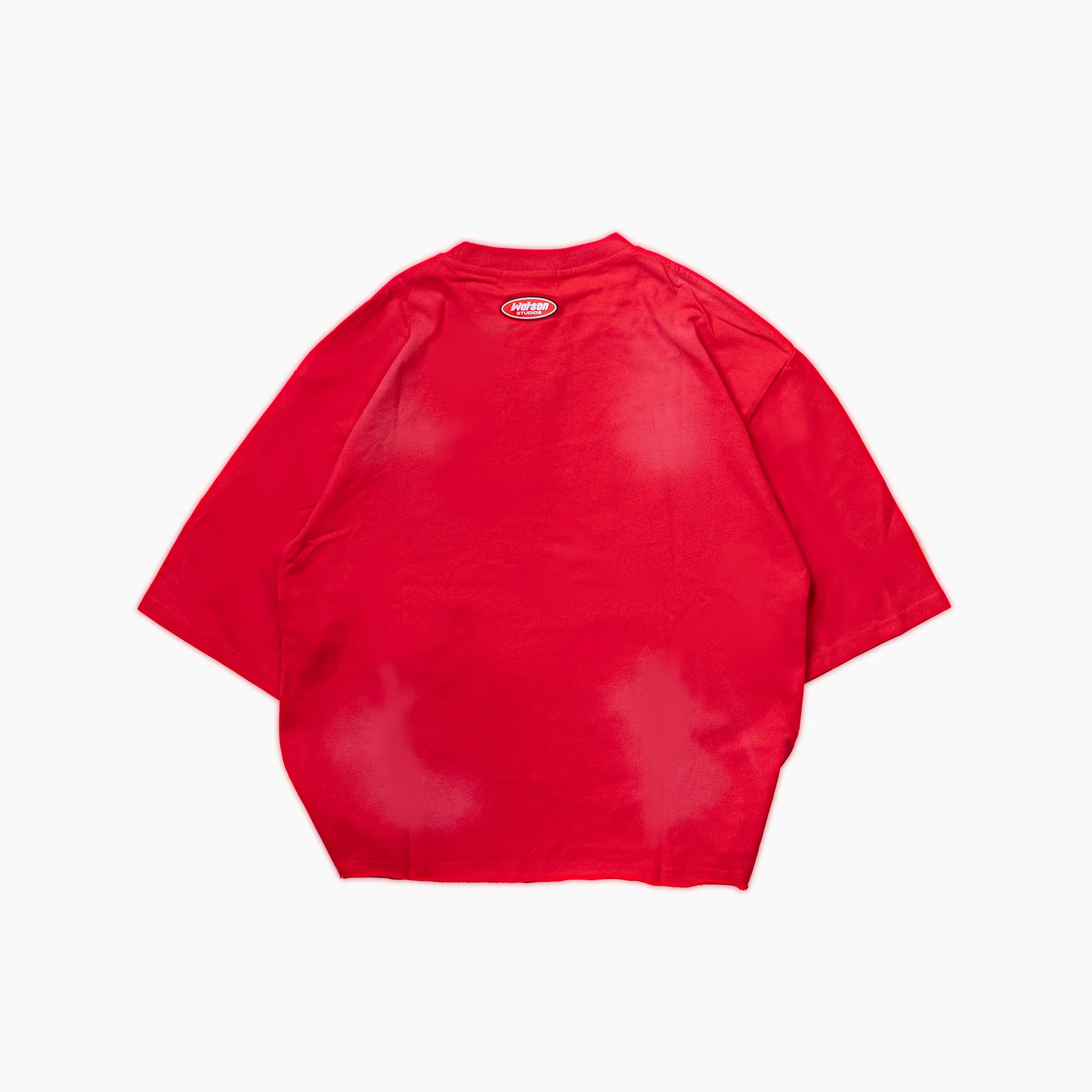 WATSON DIGITAL EVOLUTION CROPPED T-SHIRT (RED) - Image 2