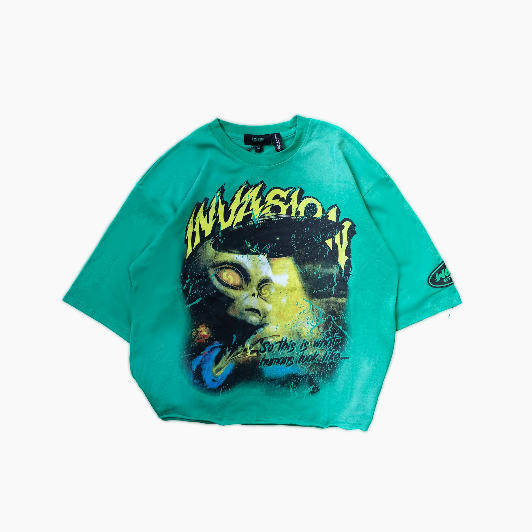 WATSON INVASION CROPPED T-SHIRT (GREEN)