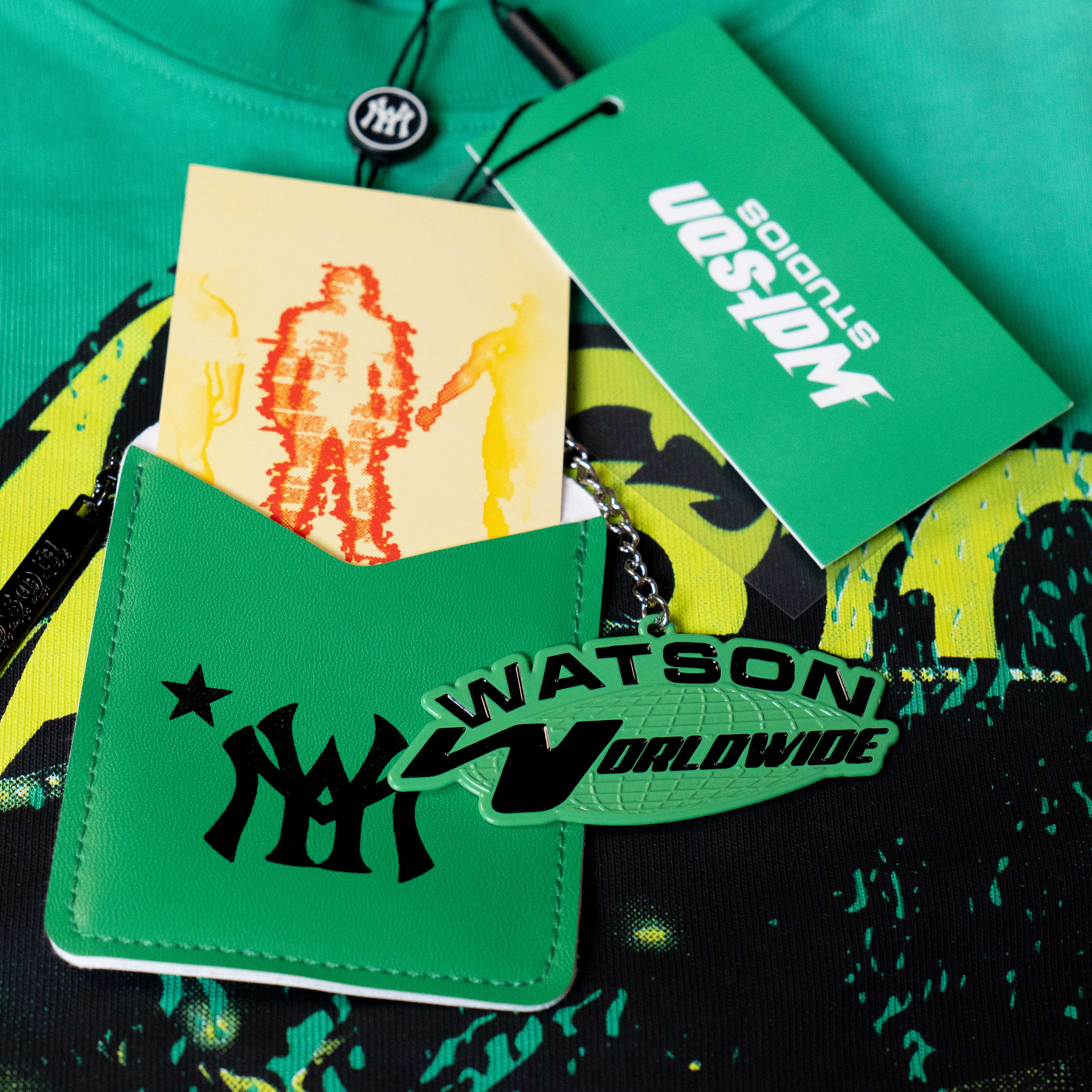 WATSON INVASION CROPPED T-SHIRT (GREEN) - Image 6