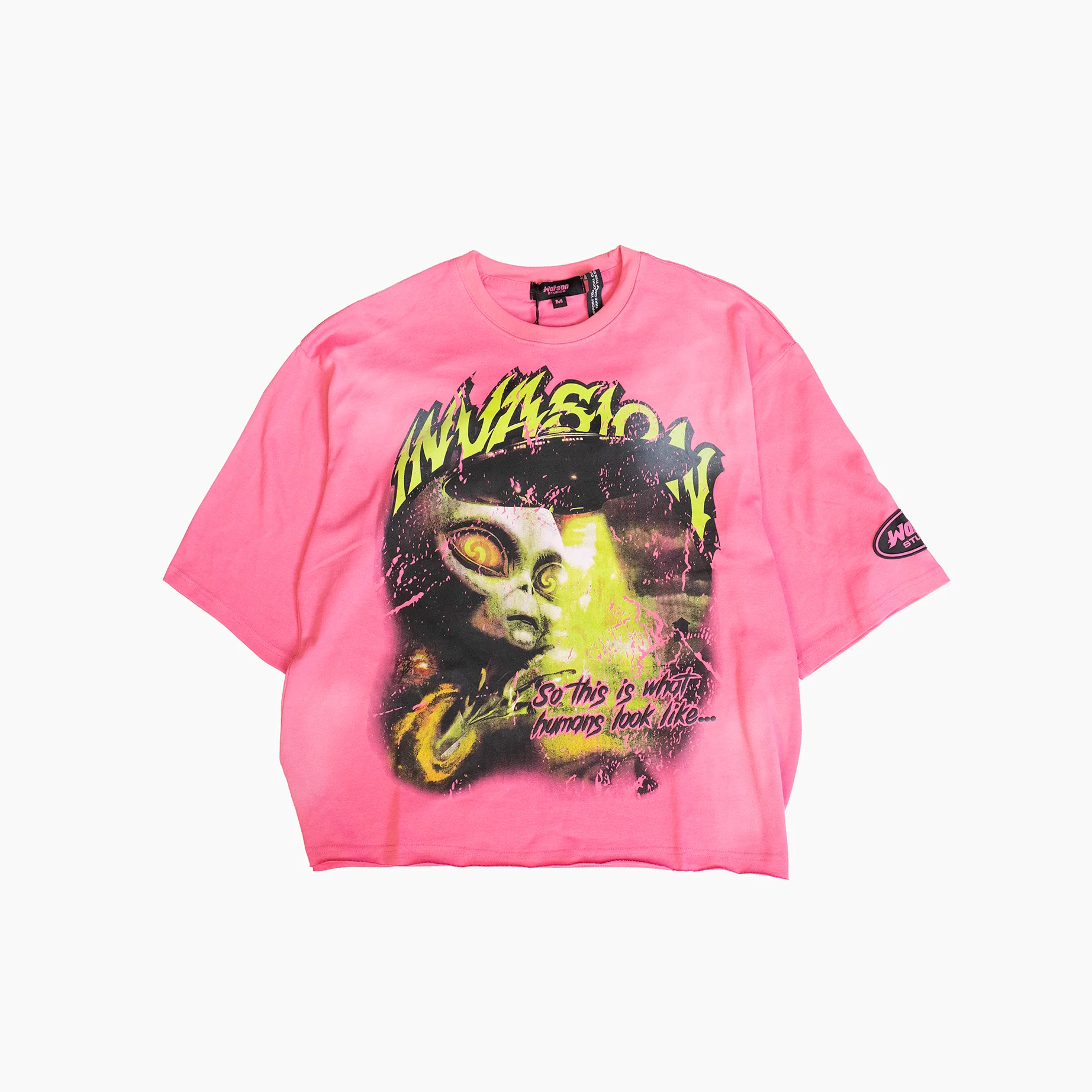 WATSON INVASION CROPPED T-SHIRT (PINK)