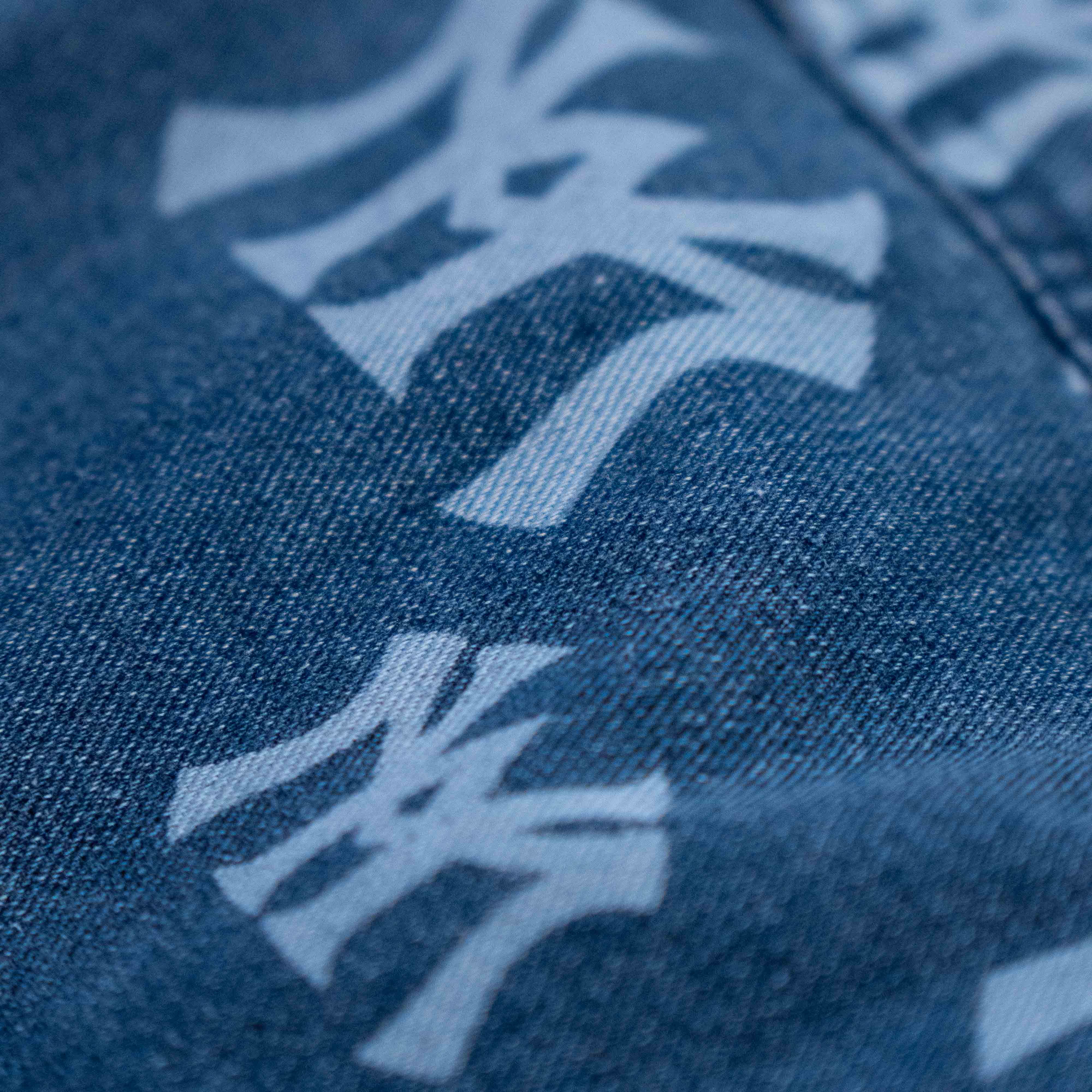 WATSON WORLD LASER ENGRAVED DENIM WORK SHIRT (BLUE) - Image 5