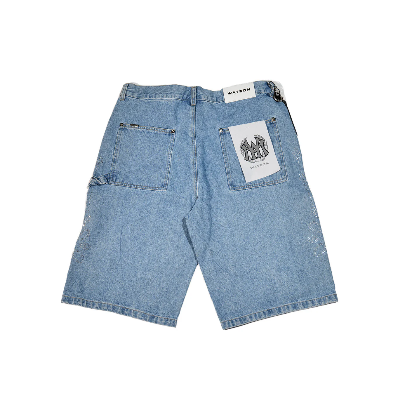 LIGHT WASH CARPENTER SHORTS - Image 4
