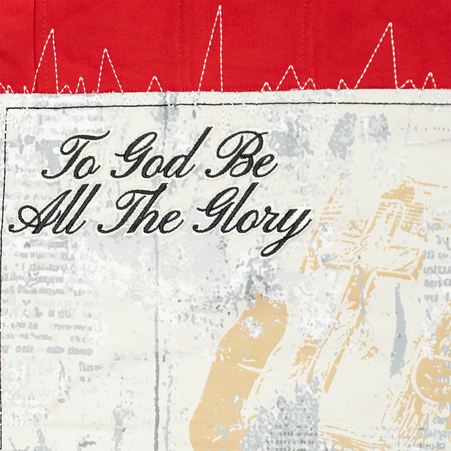 TO GOD BE THE GLORY MULTI SPLIT HOODIE (RED) - Image 3
