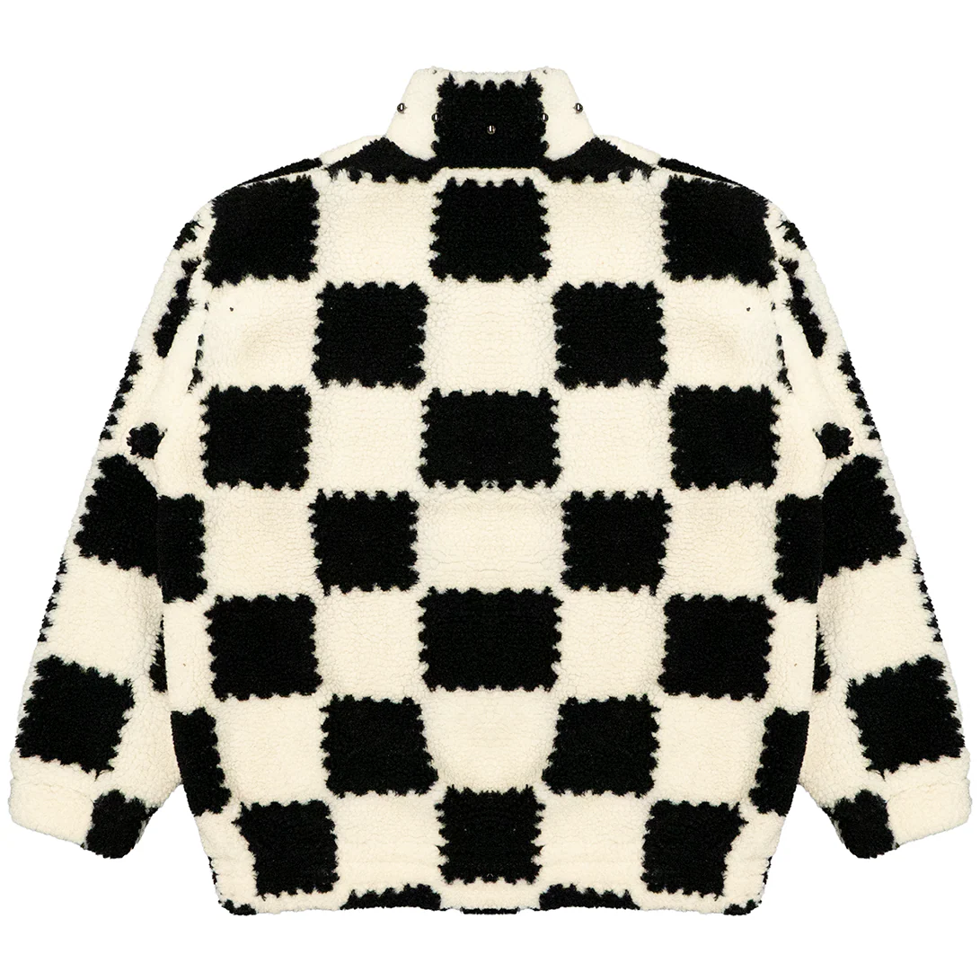 SHERPA JACKET (BLACK & CREAM) - Image 2