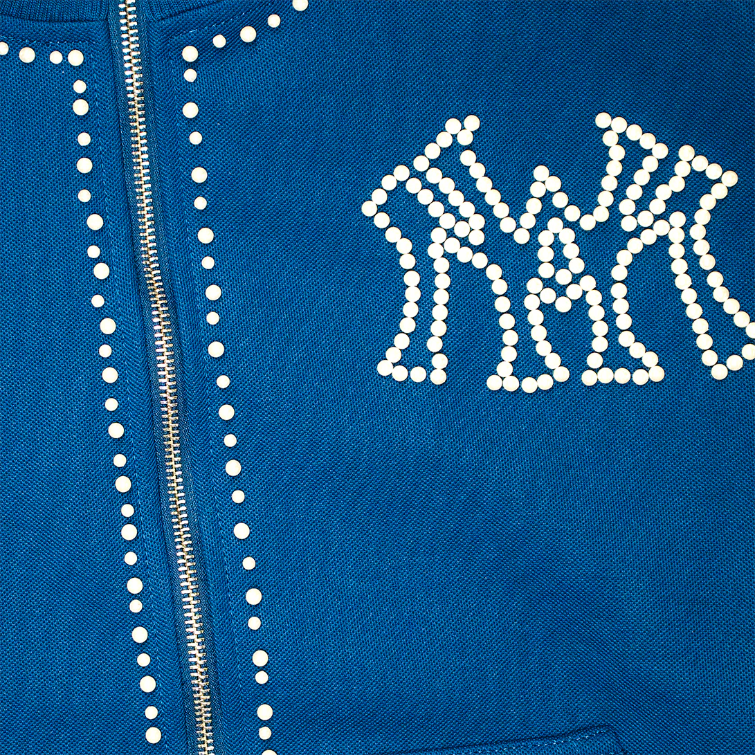 PEARL LINED SWEAT SUIT JACKET (NAVY) - Image 7