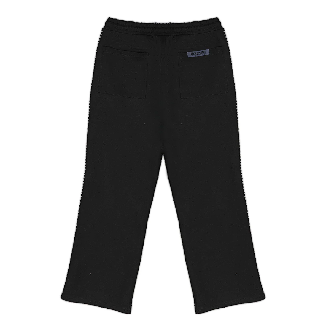PEARL LINED SWEAT SWEAT SUIT PANTS (BLACK) - Image 2