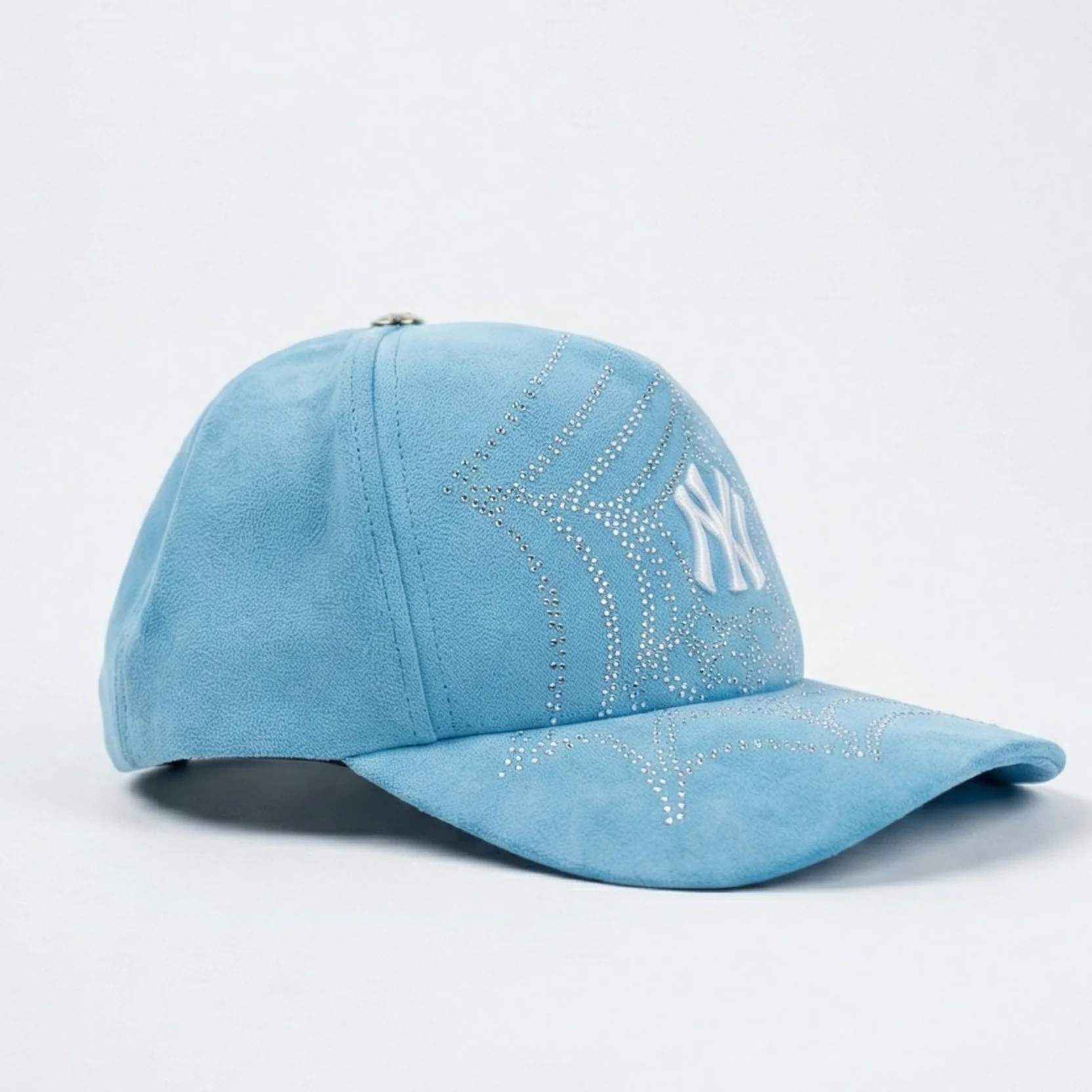 SPIDER WEB TRUCKER HAT (LIGHT BLUE) - Image 2