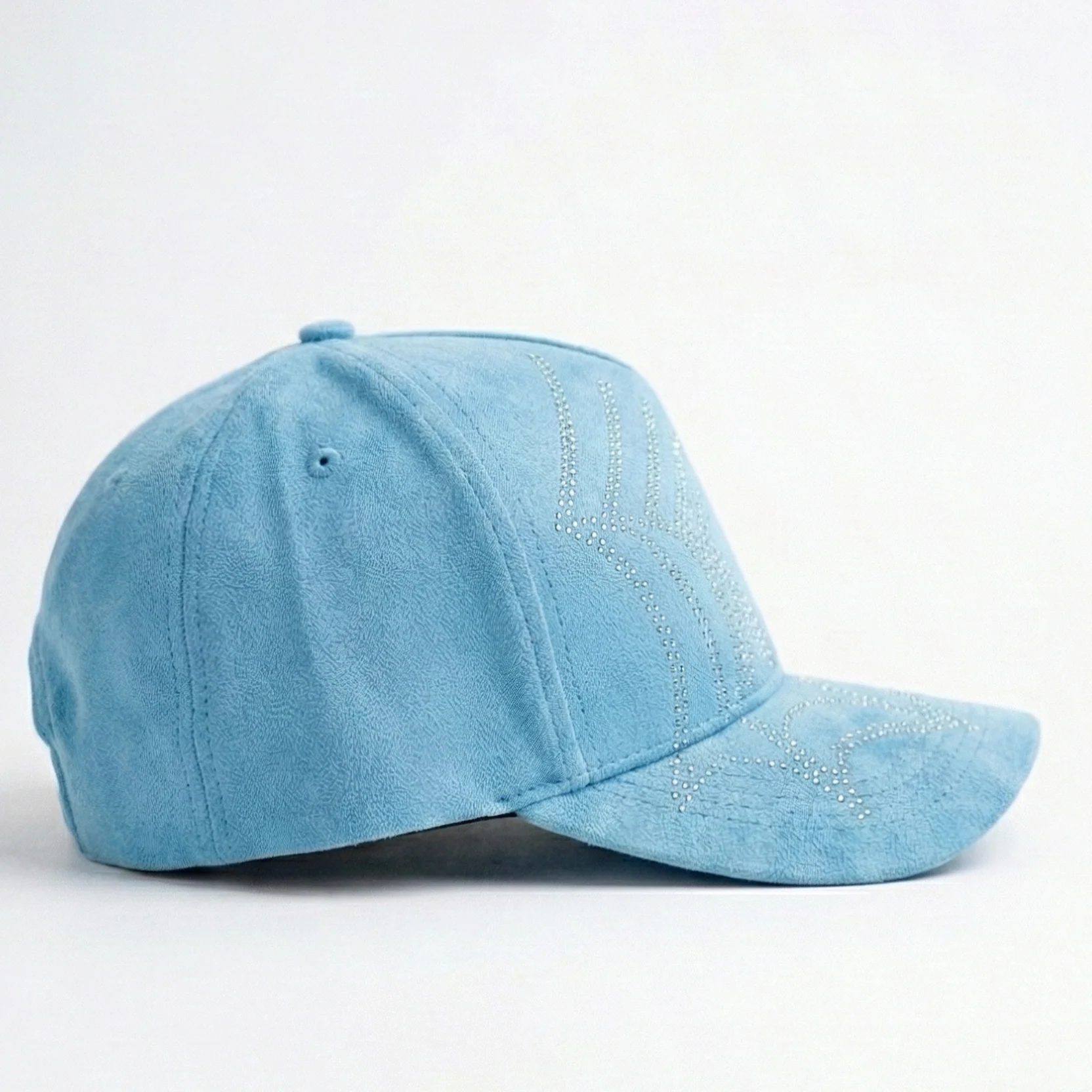 SPIDER WEB TRUCKER HAT (LIGHT BLUE) - Image 3