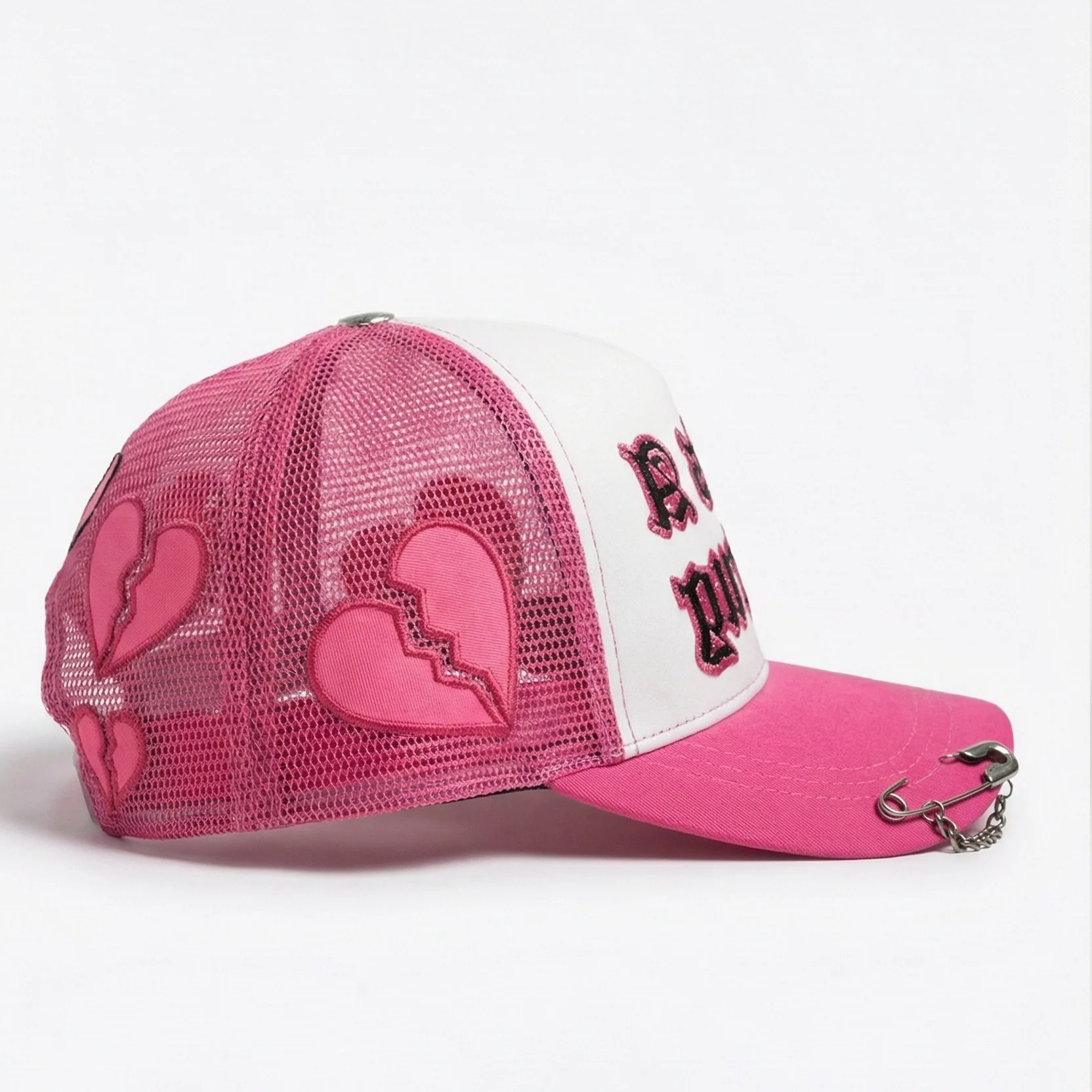 LOVE IS A DRUG TRUCKER HAT (PINK) - Image 3
