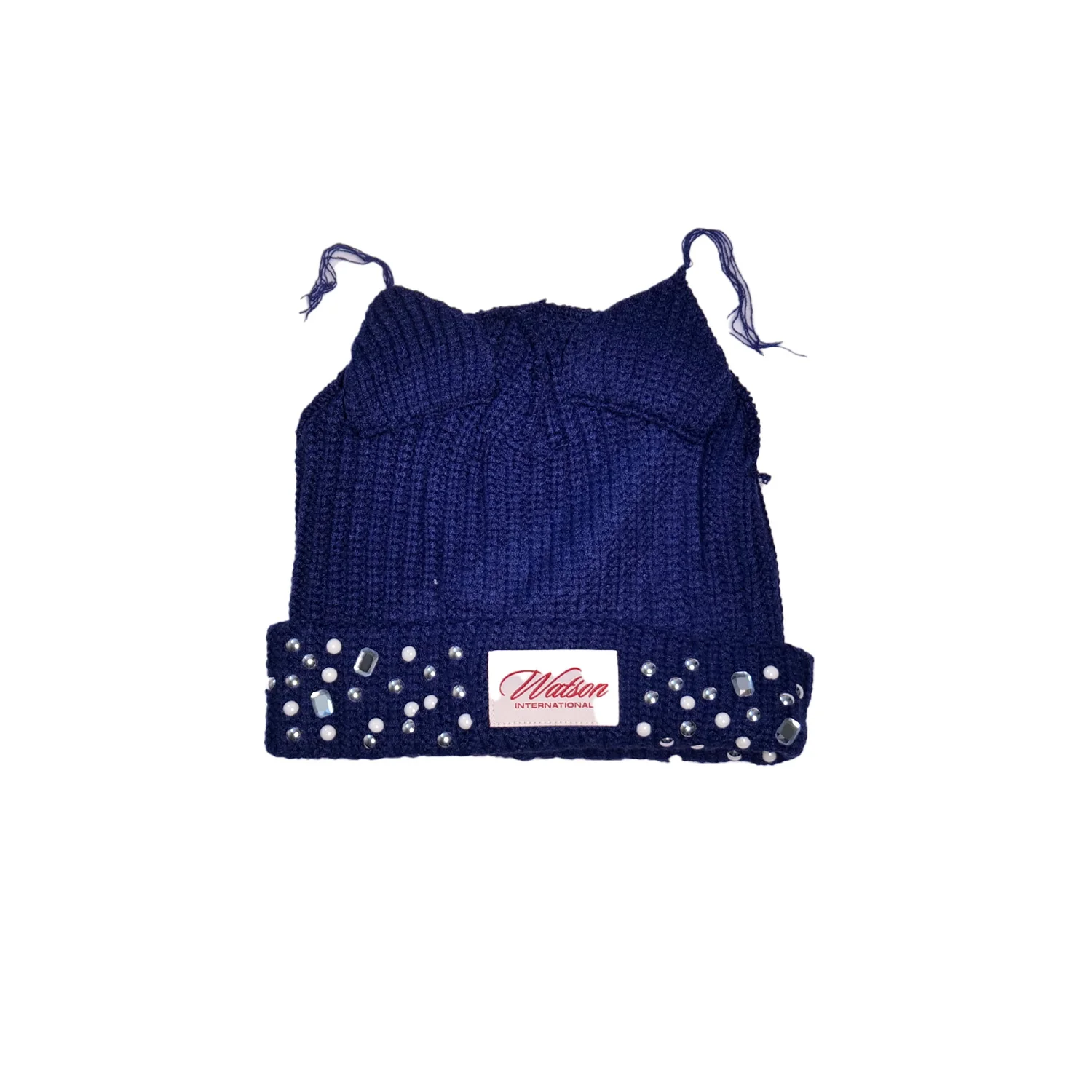 WATSON CAT EARS BEANIE HAT (DARK BLUE) - Image 3