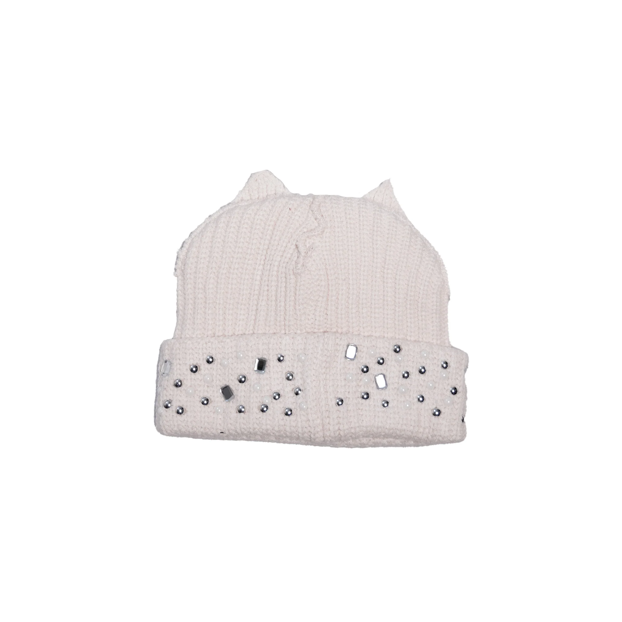WATSON CAT EARS BEANIE HAT (WHITE) - Image 4