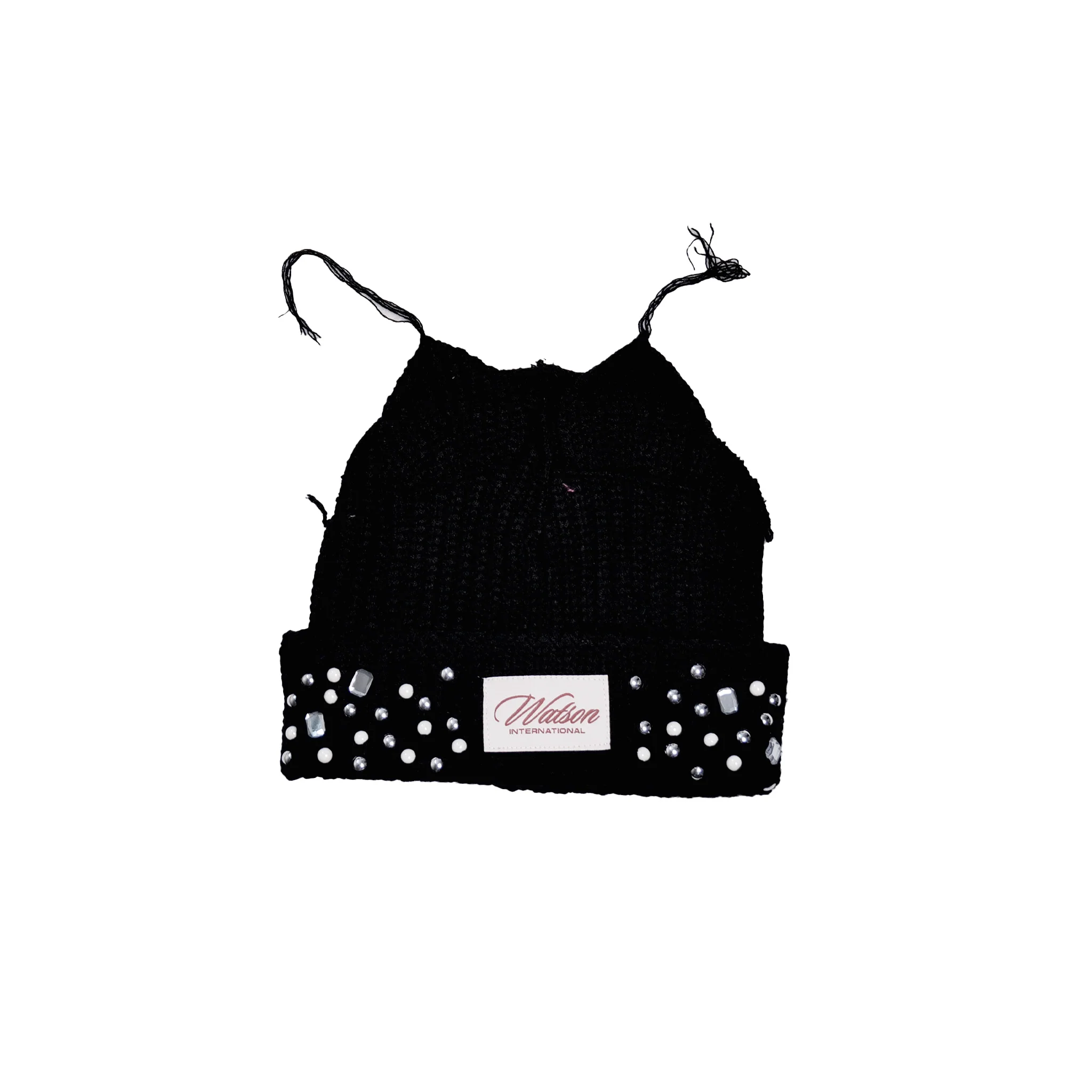 WATSON CAT EARS BEANIE HAT (BLACK) - Image 3