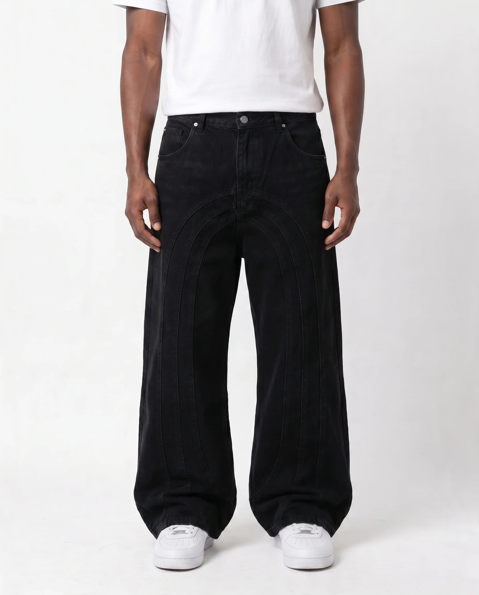 ULTRA BAGGY DENIM PANTS (BLACK)