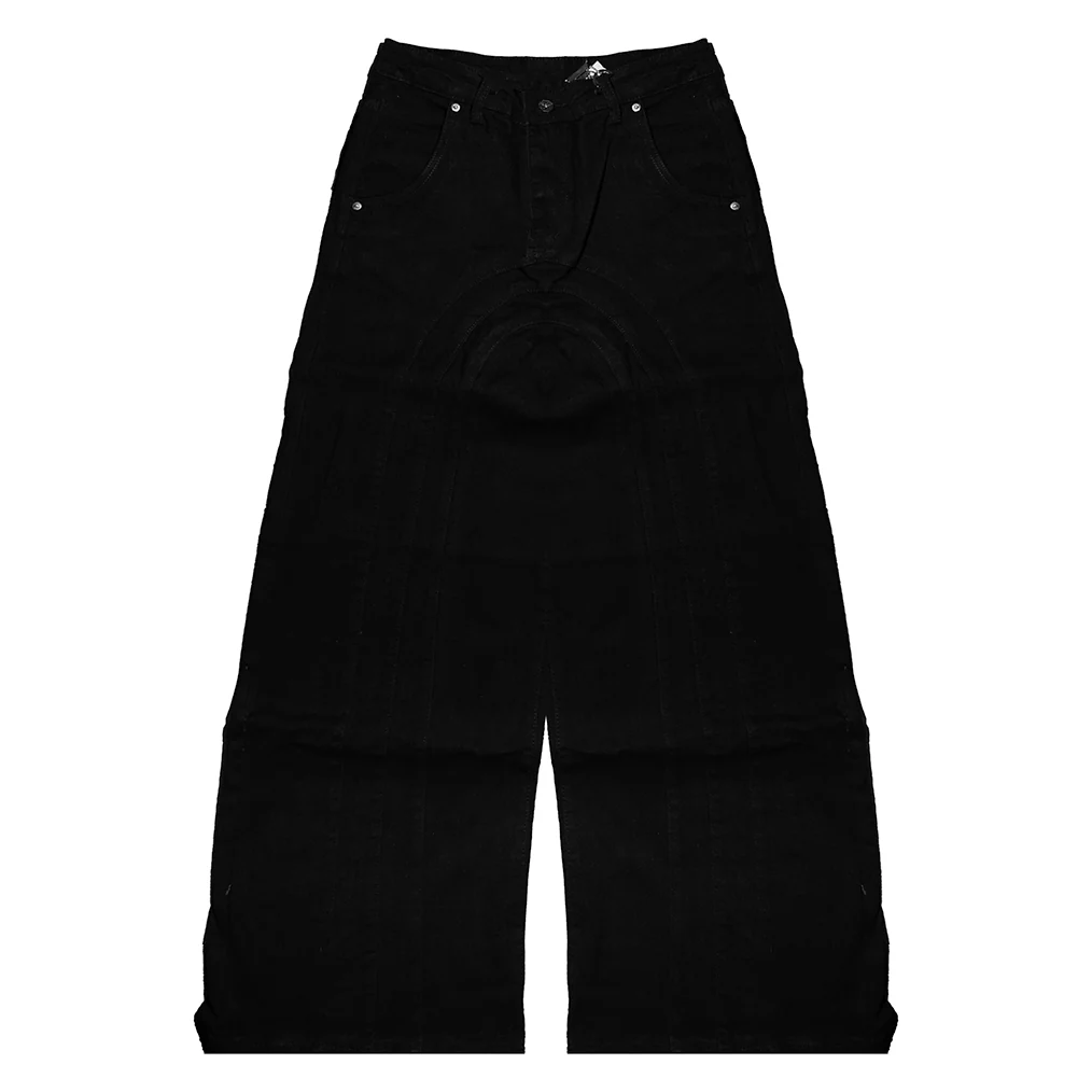 ULTRA BAGGY DENIM PANTS (BLACK) - Image 2