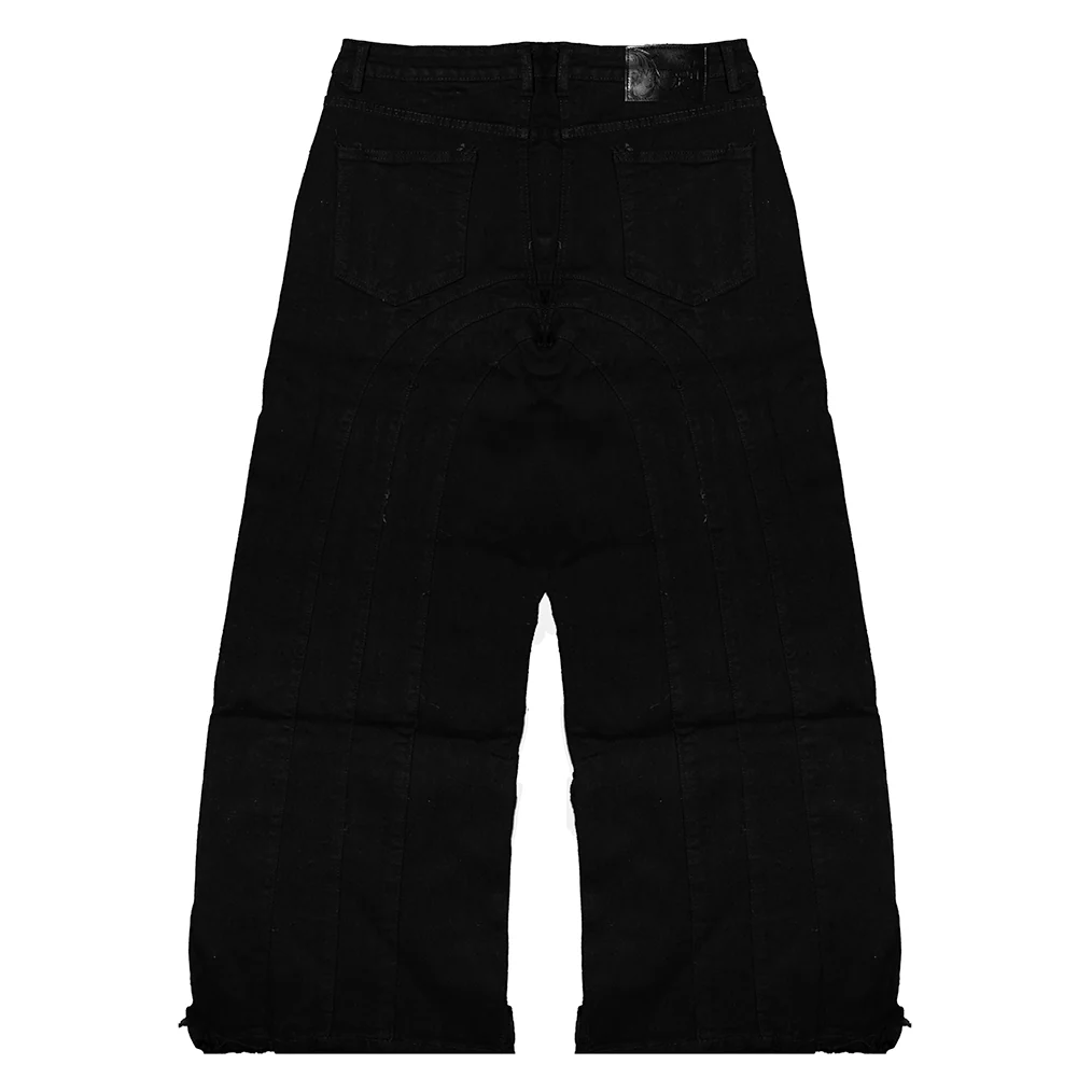 ULTRA BAGGY DENIM PANTS (BLACK) - Image 3