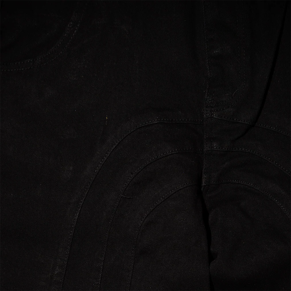 ULTRA BAGGY DENIM PANTS (BLACK) - Image 4