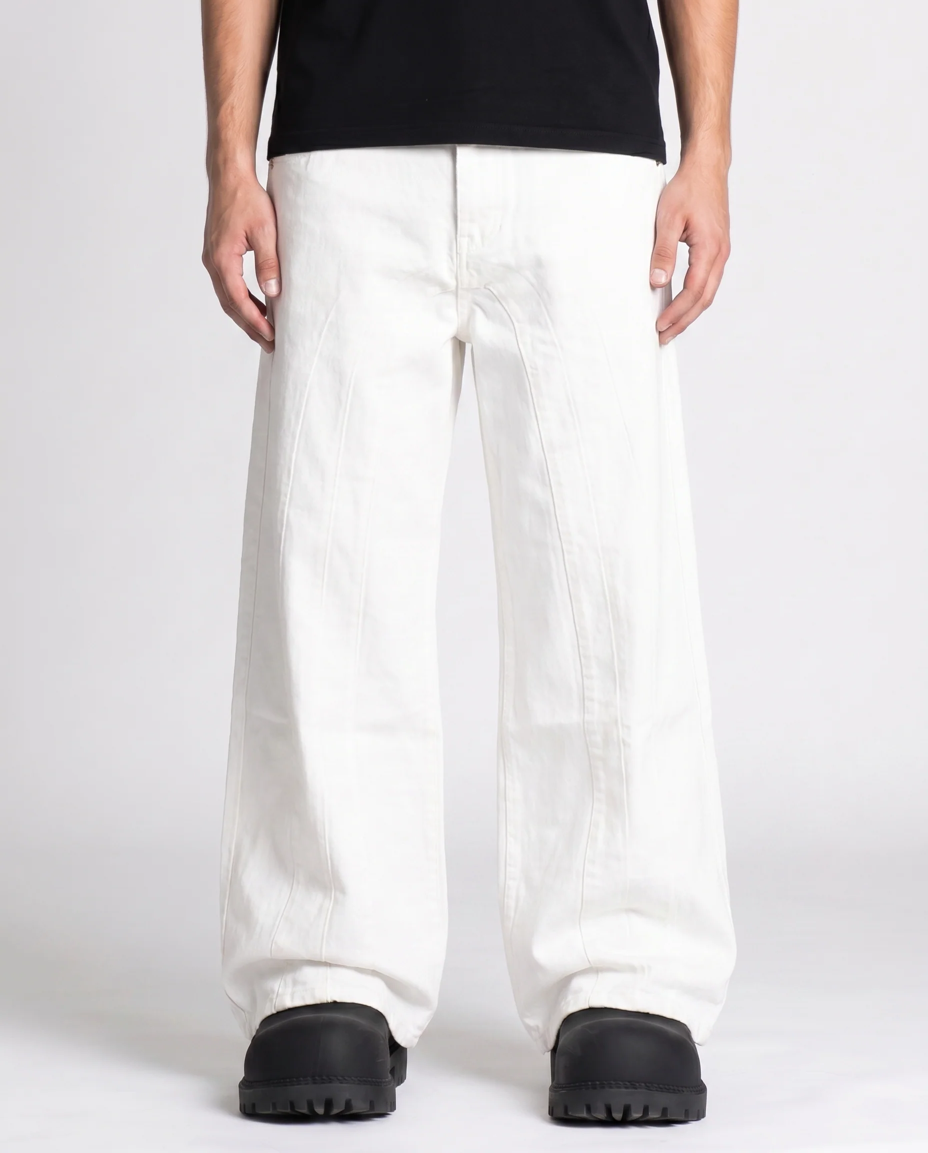 ULTRA BAGGY DENIM PANTS (WHITE)