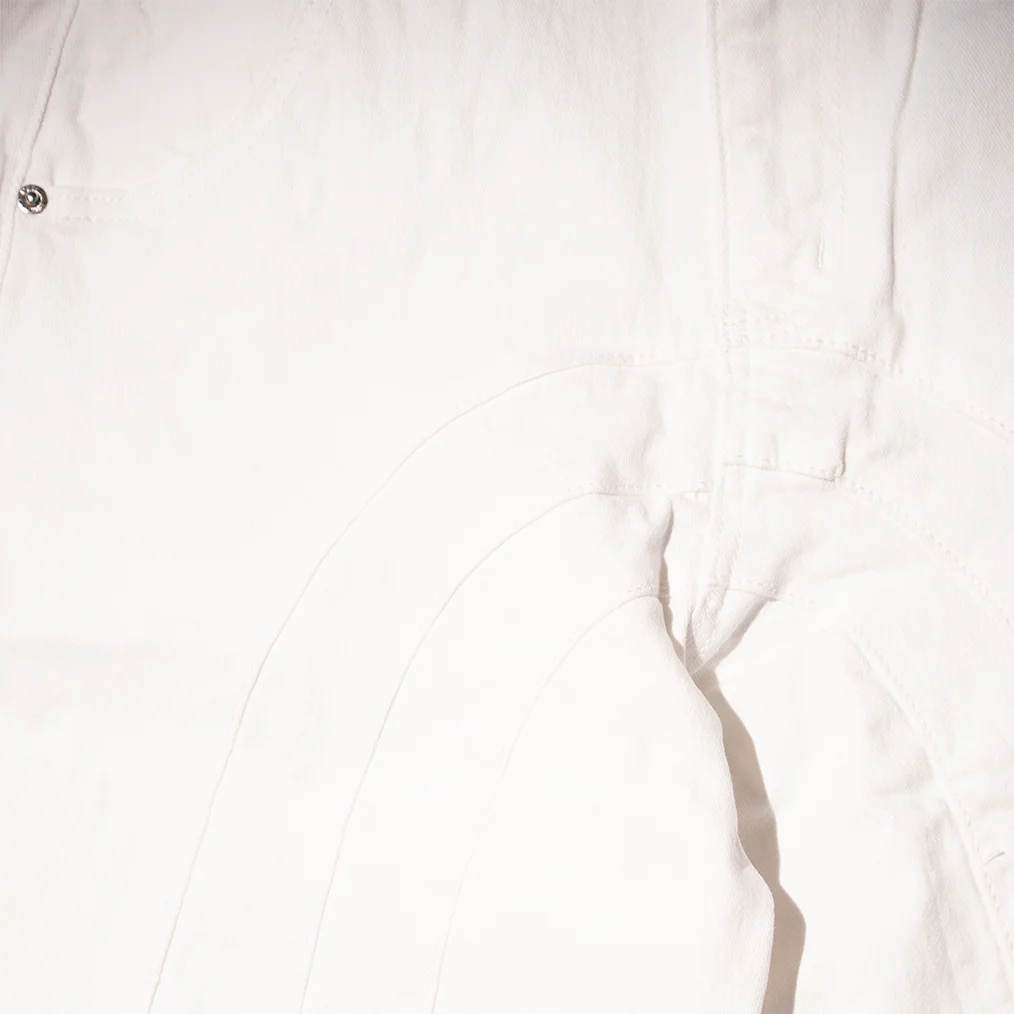 ULTRA BAGGY DENIM PANTS (WHITE) - Image 4