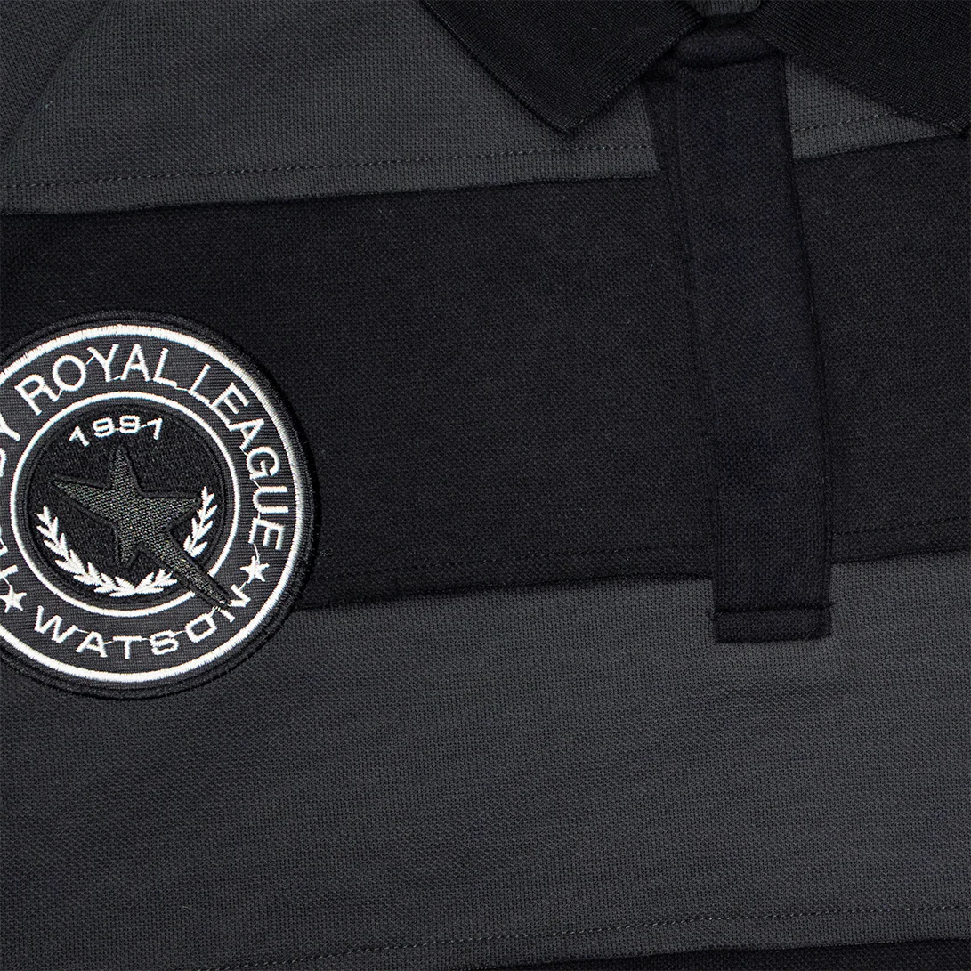 FRANCE WORLD CUP LONG SLEEVE RUGBY POLO (BLACK) - Image 6