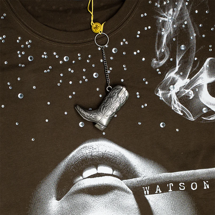 FREE SMOKE LONGSLEEVE T-SHIRT (BROWN) - Image 4
