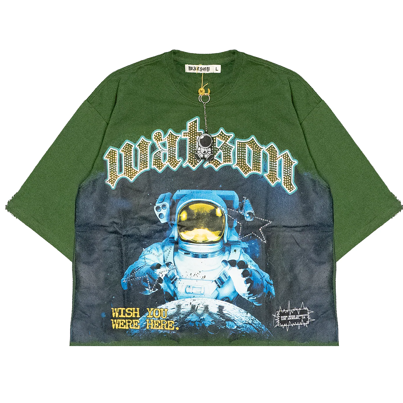 WISH YOU WERE HERE T-SHIRT (OLIVE)