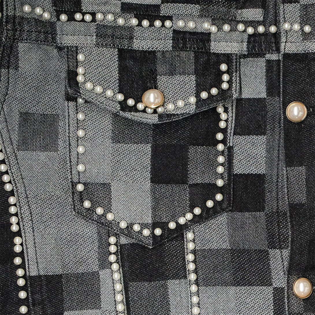 VAST AS THE OCEAN PEARL WORK JACKET (BLACK) - Image 3