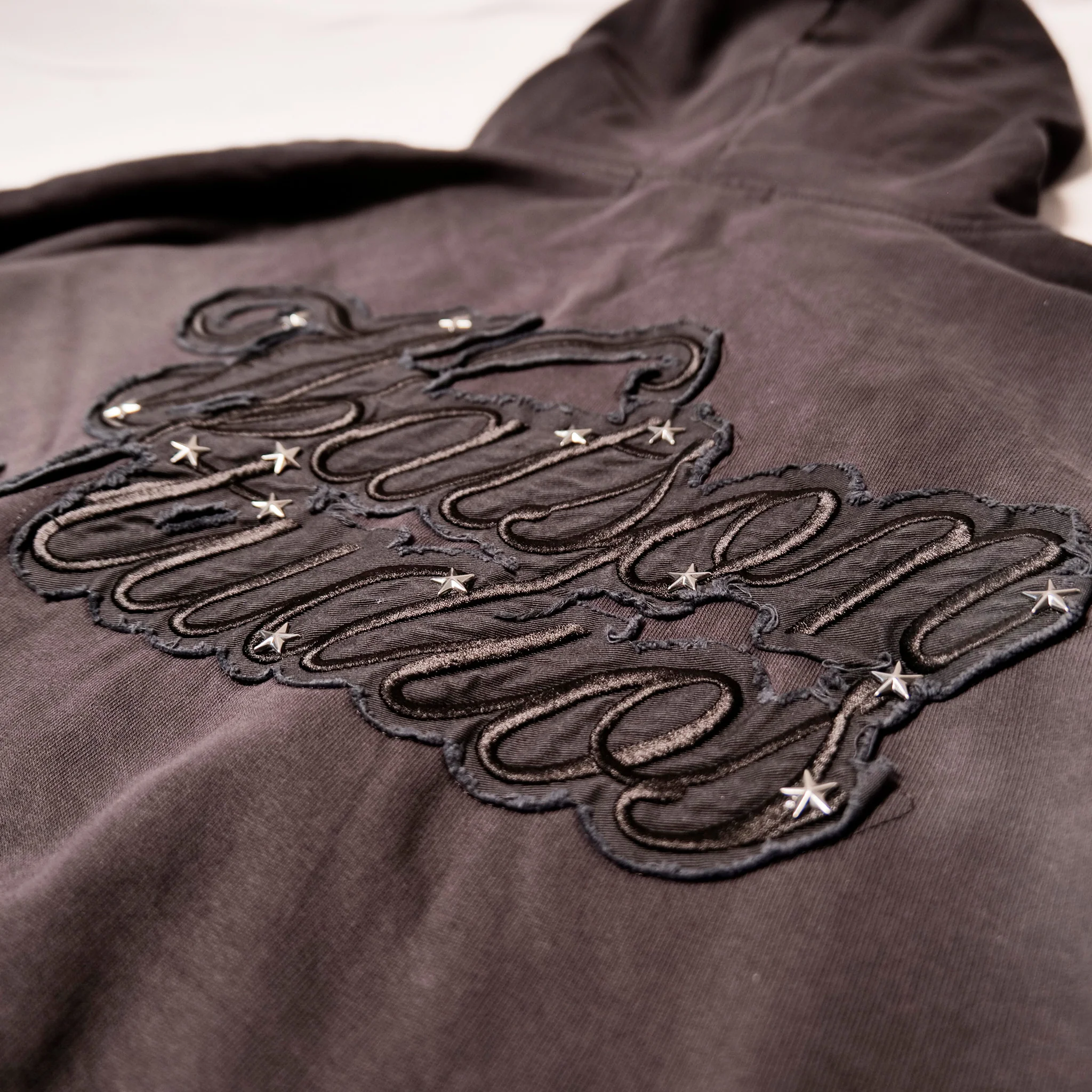 WATSON STUDIOS CRYSTAL STRINGS HOODIE (BLACK) - Image 3