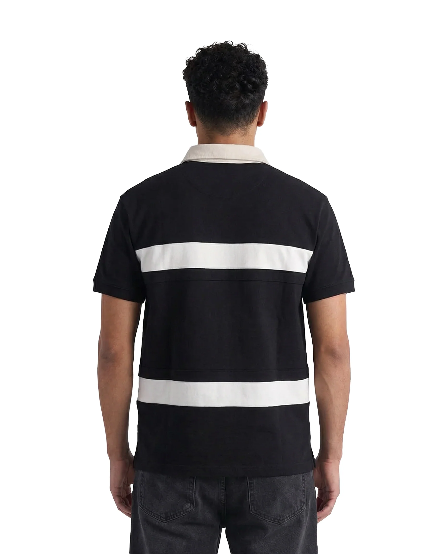 WATSON STUDIOS STAR EMBELLISHED POLO (GRAY) - Image 3