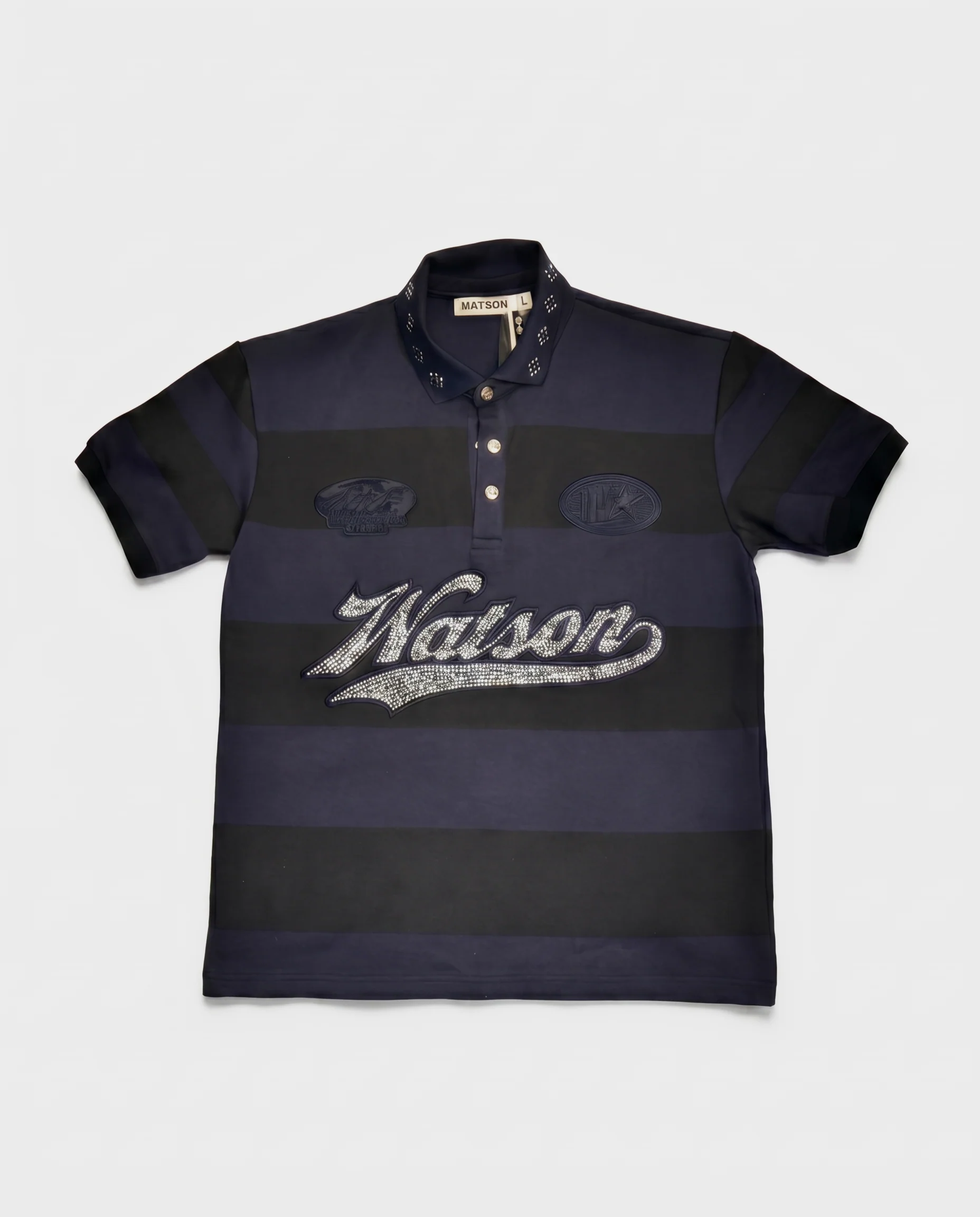 WATSON RUGBY POLO (BLACK/CHARCOAL)