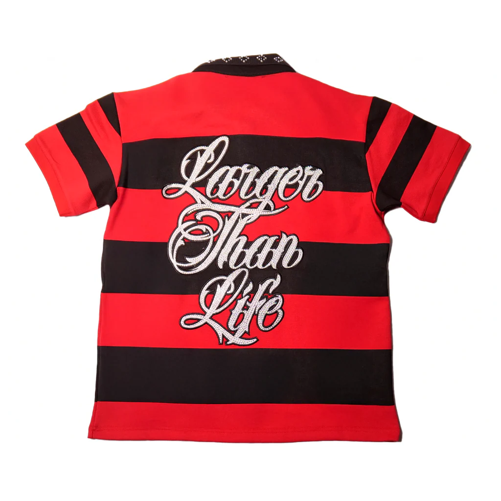 WATSON RUGBY POLO (BLACK/RED) - Image 5