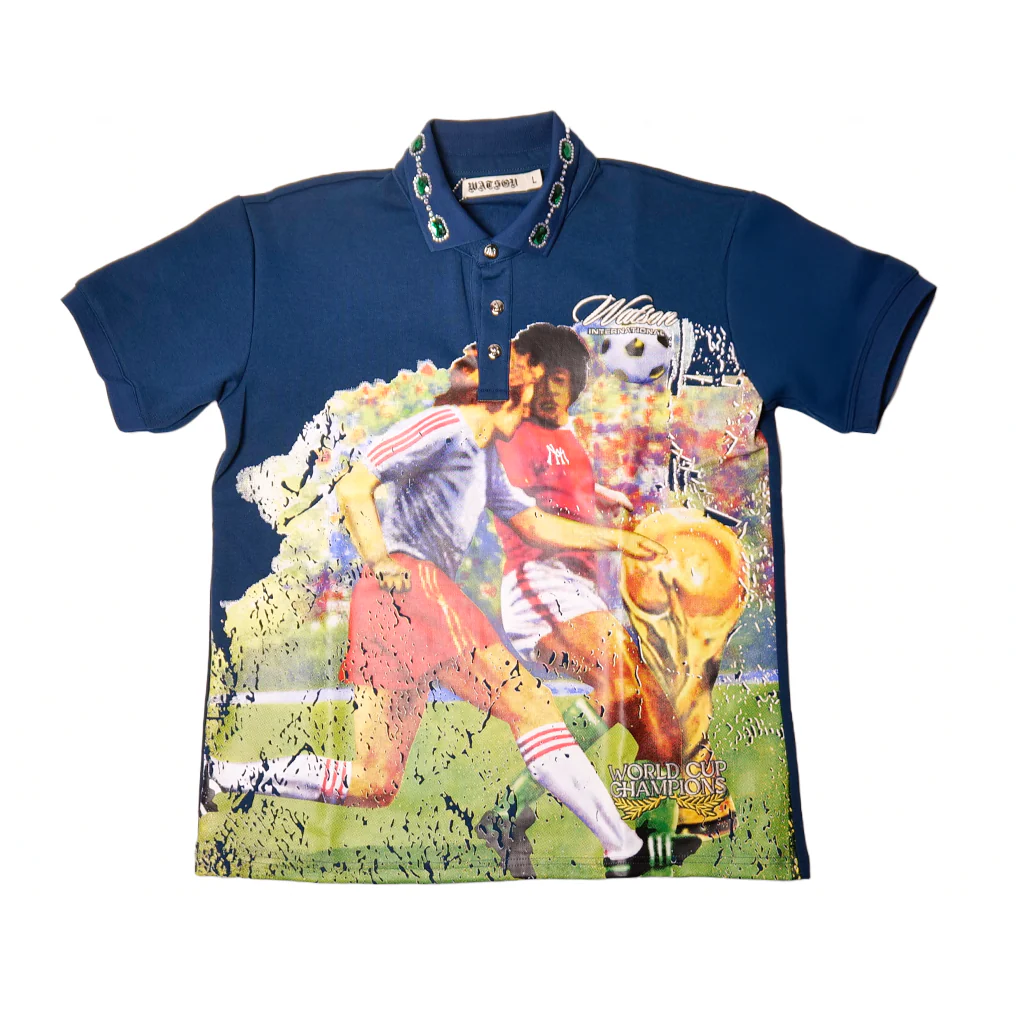 WATSON WORLD CUP CHAMPIONS RUGBY POLO (NAVY) - Image 4