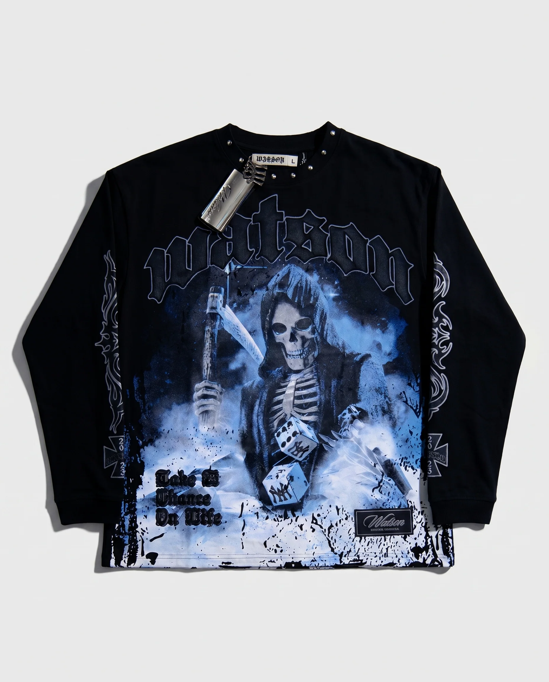 WATSON TAKE A CHANCE ON LIFE LONGSLEEVE T-SHIRT (BLACK)