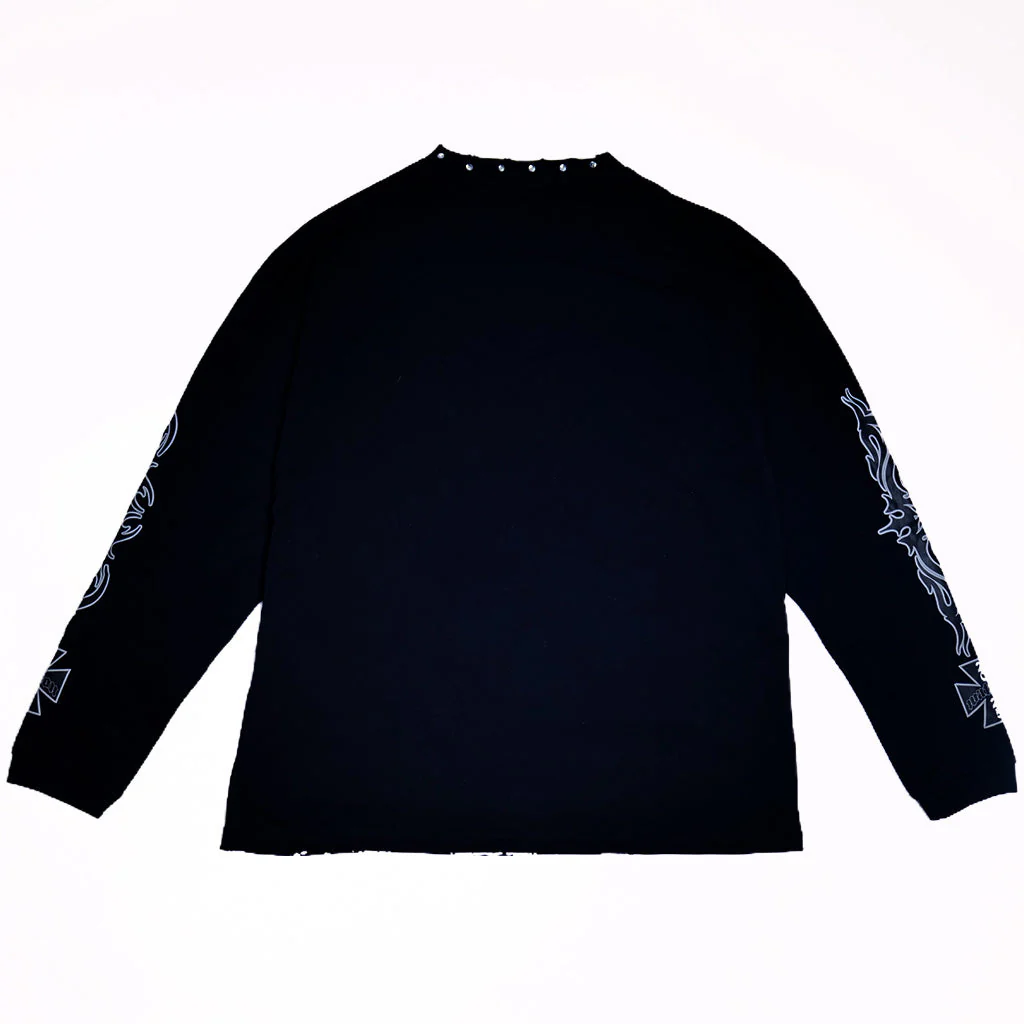 WATSON TAKE A CHANCE ON LIFE LONGSLEEVE T-SHIRT (BLACK) - Image 5