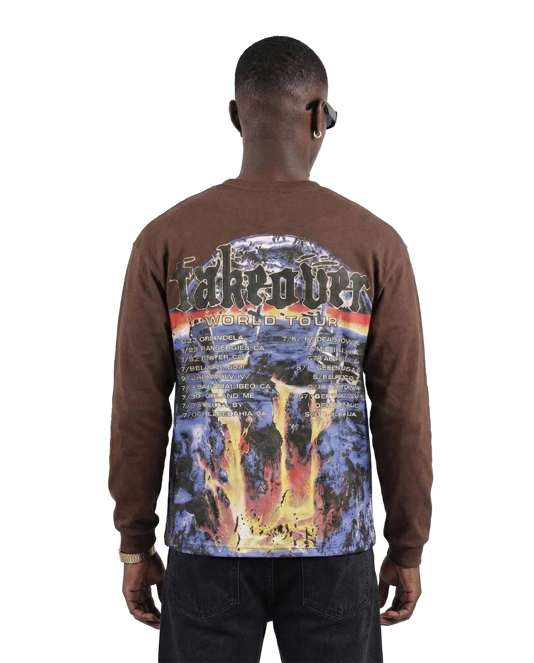 WATSON TAKEOVER LONGSLEEVE T-SHIRT (MOCHA) - Image 3