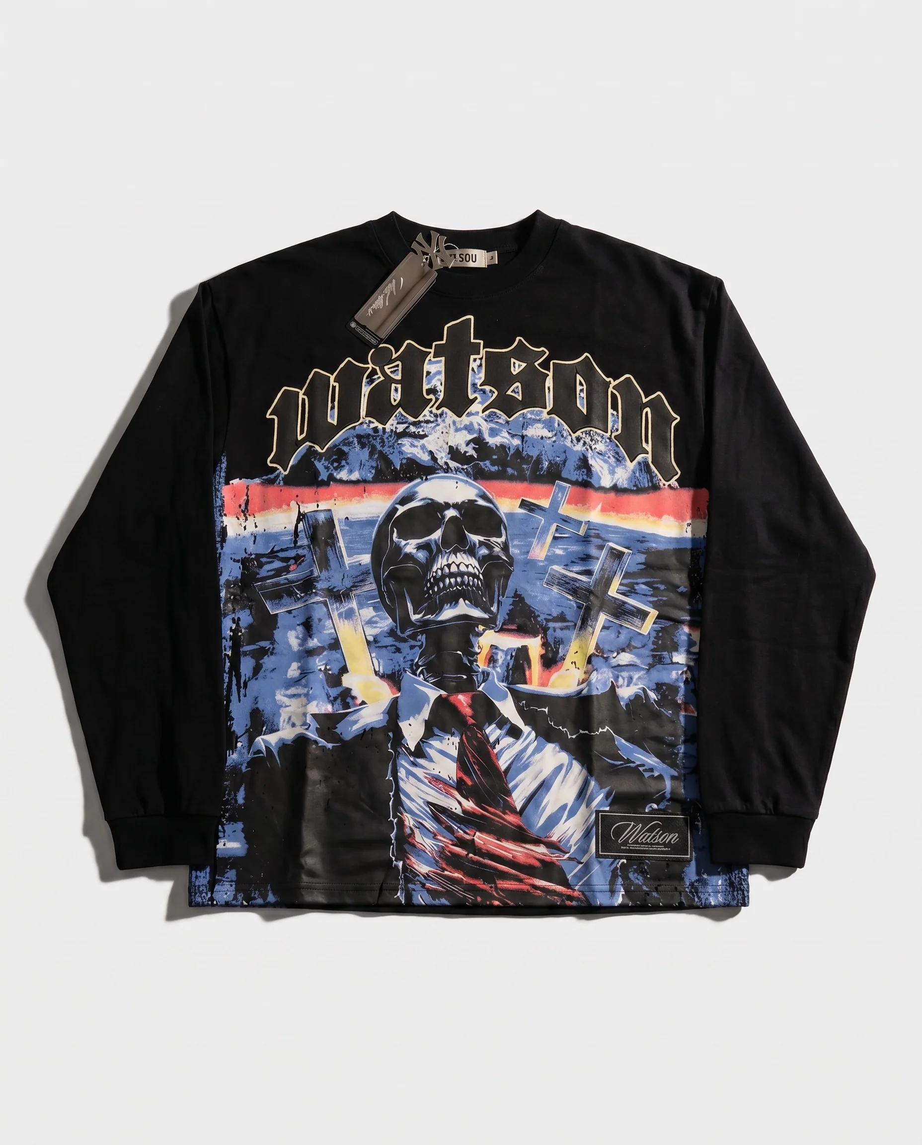 WATSON TAKEOVER LONGSLEEVE T-SHIRT (BLACK)