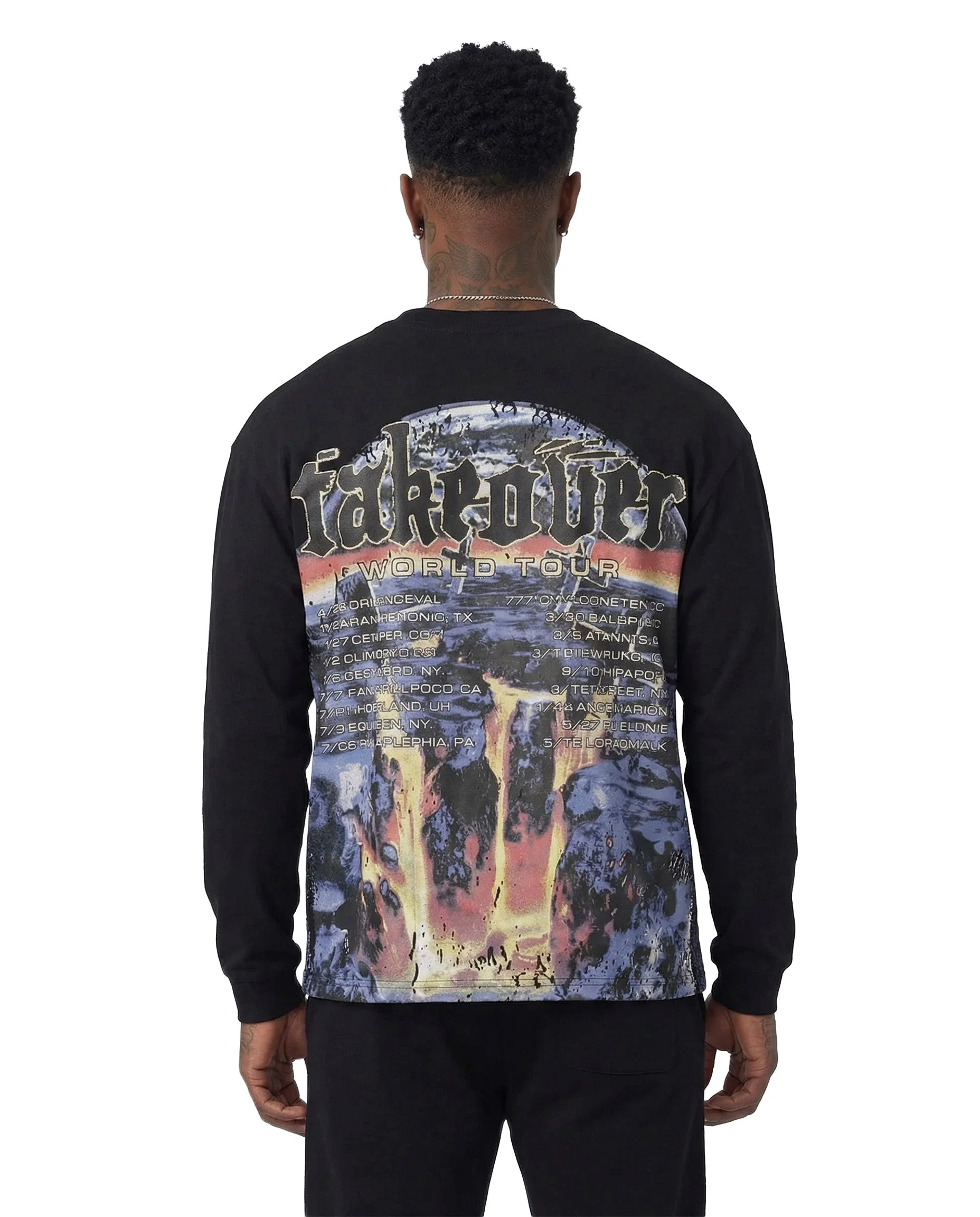 WATSON TAKEOVER LONGSLEEVE T-SHIRT (BLACK) - Image 3