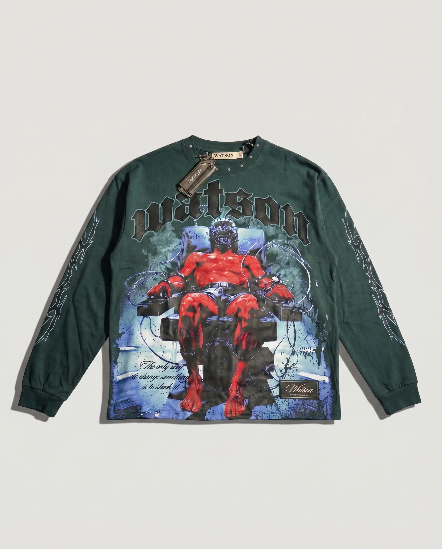 WATSON SHOCK PINE LONGSLEEVE T-SHIRT (GREEN)