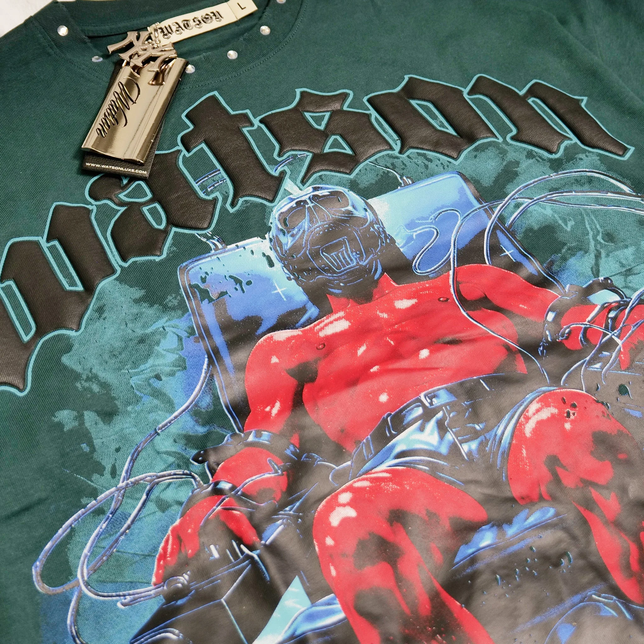 WATSON SHOCK PINE LONGSLEEVE T-SHIRT (GREEN) - Image 5