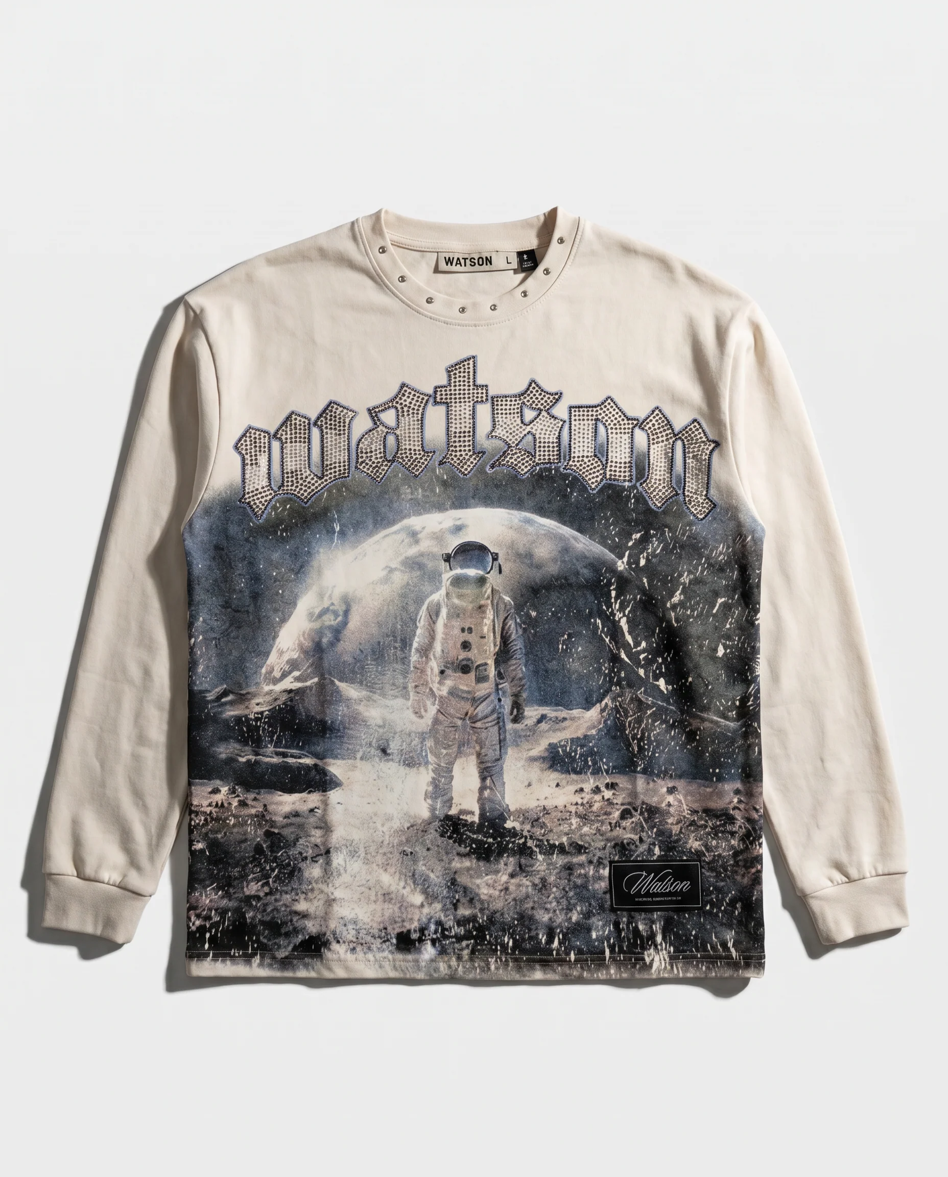 WATSON LEAVE GRAVITY TO THE REST LONGSLEEVE T-SHIRT (CREAM)